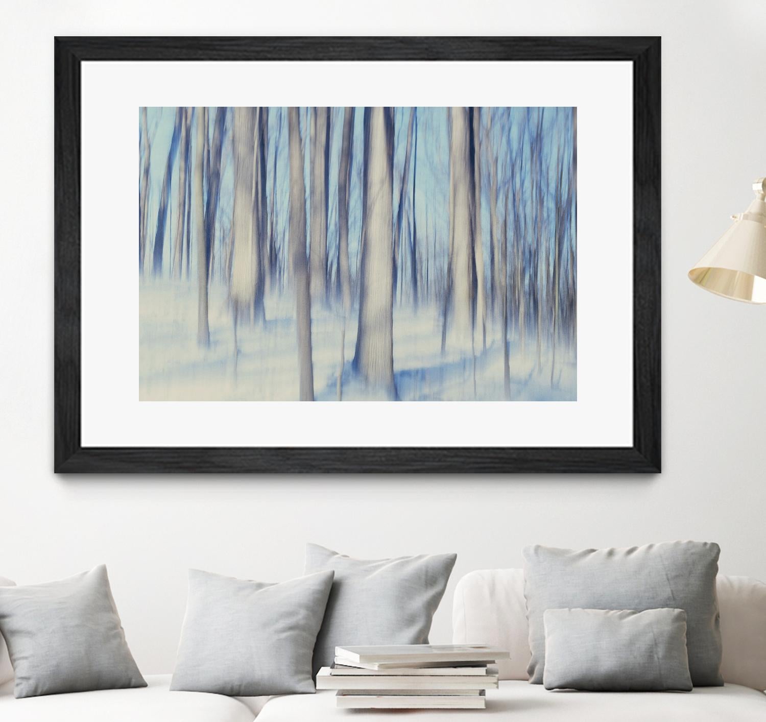 Flurries by Brian Kuritz on GIANT ART - blue trees