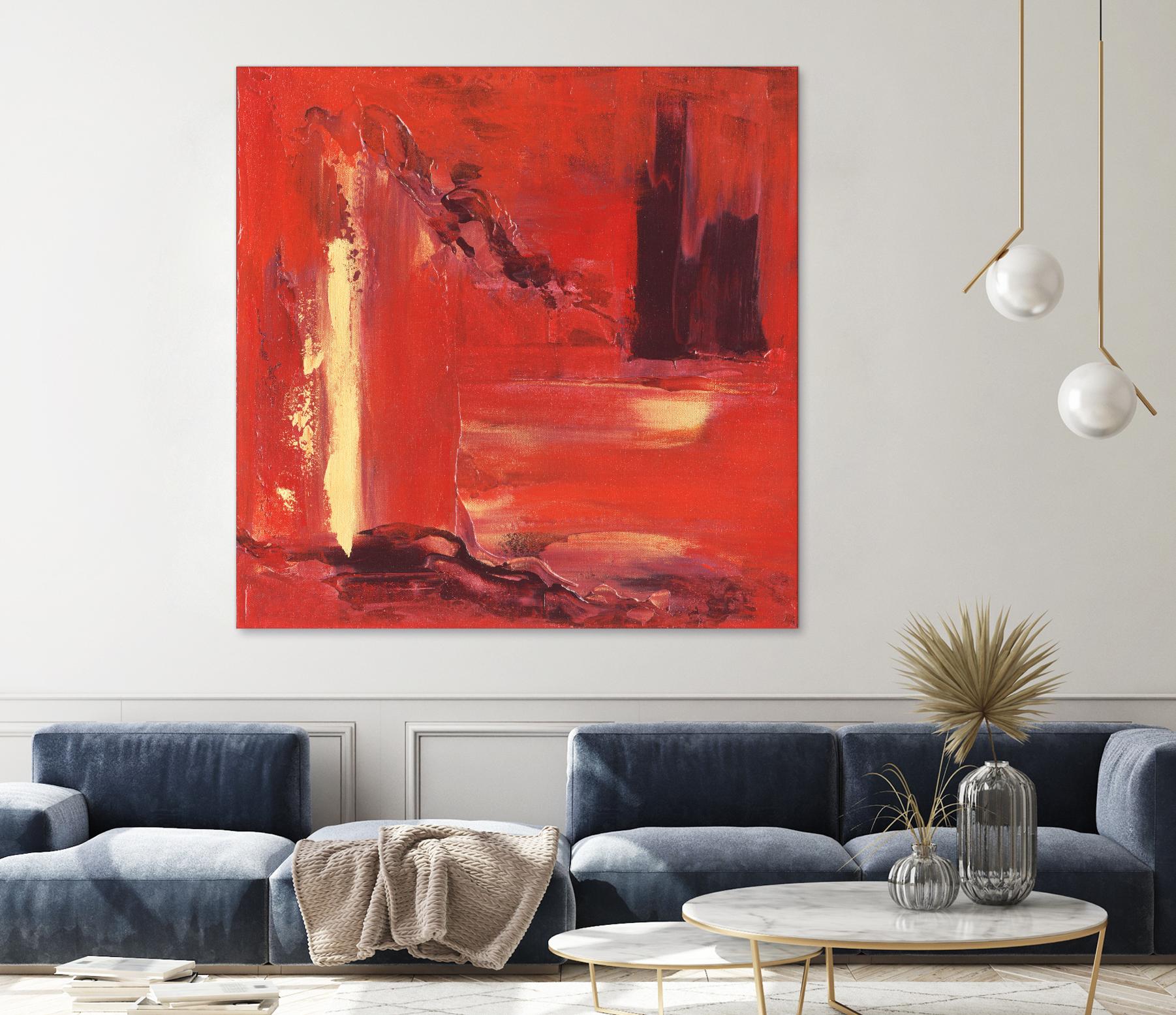 On the Tide by Marianne Broome on GIANT ART - yellow abstract