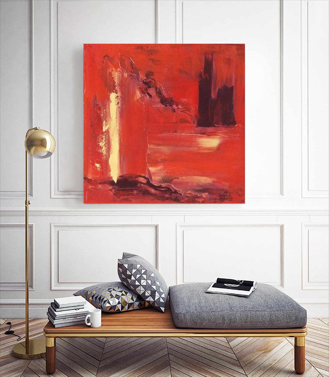 On the Tide by Marianne Broome on GIANT ART - yellow abstract