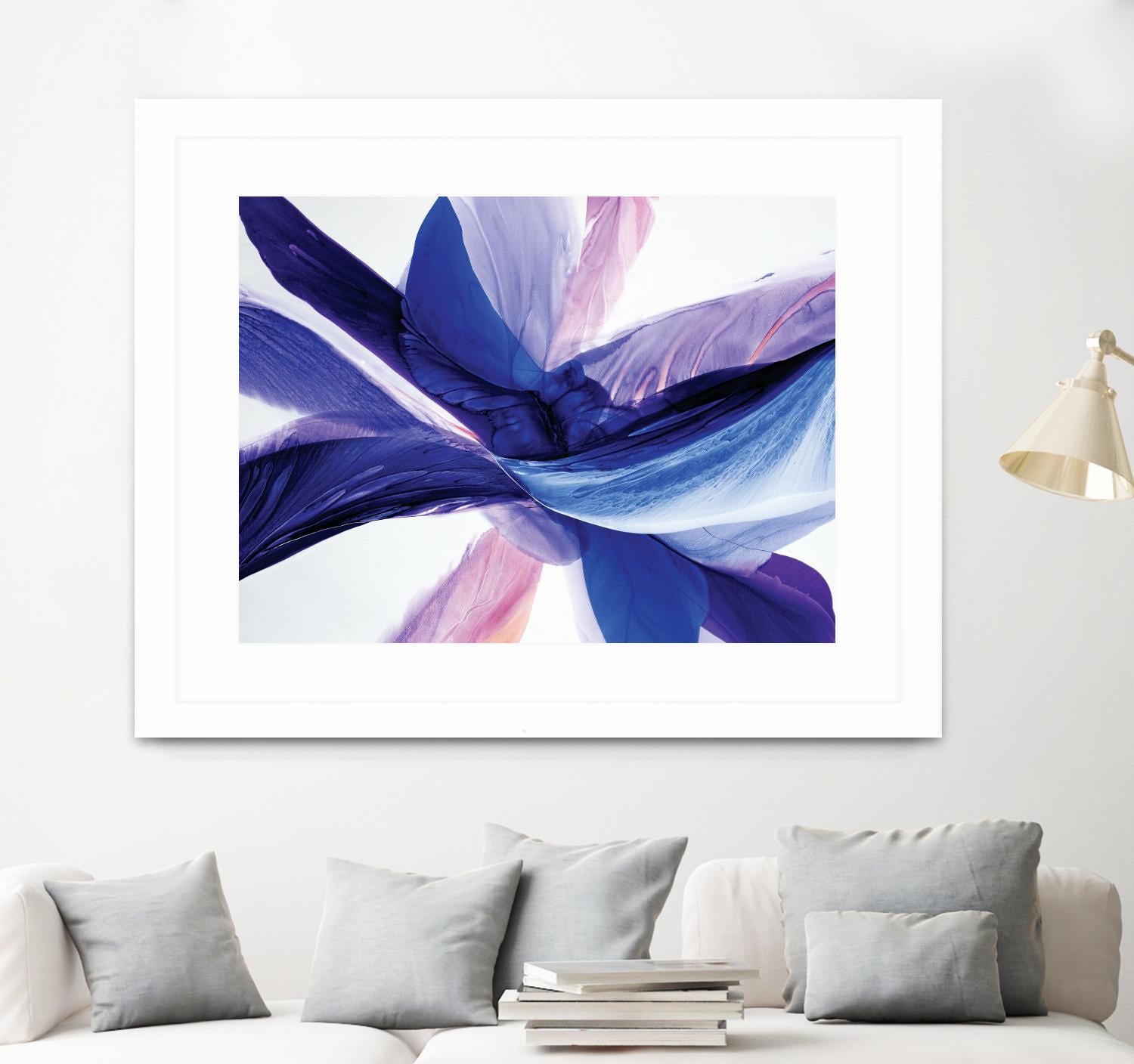 Convergence by Beth ten Hove on GIANT ART - blue abstract