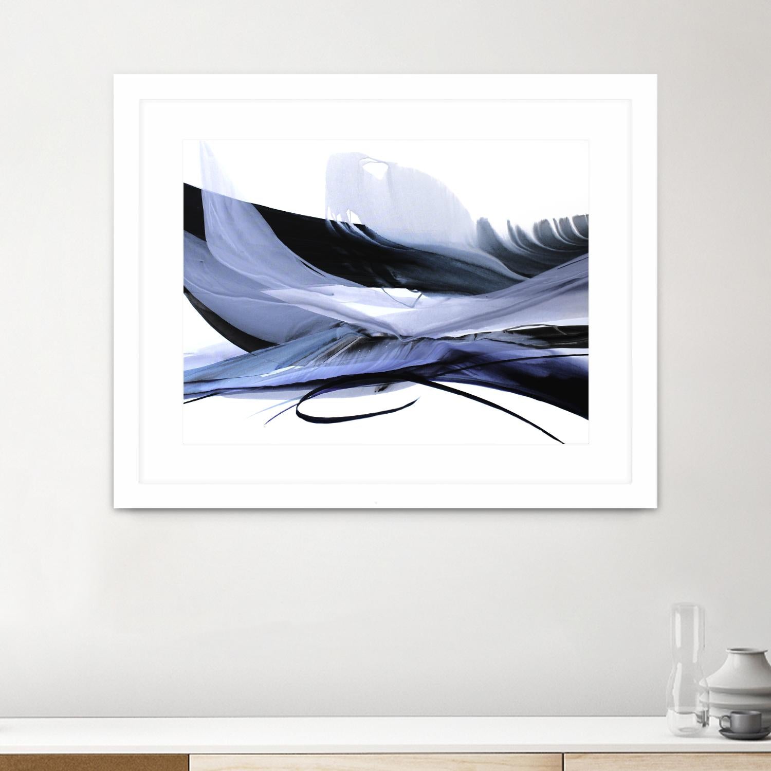 Echoes of Love by Bette Ridgeway on GIANT ART - black abstract