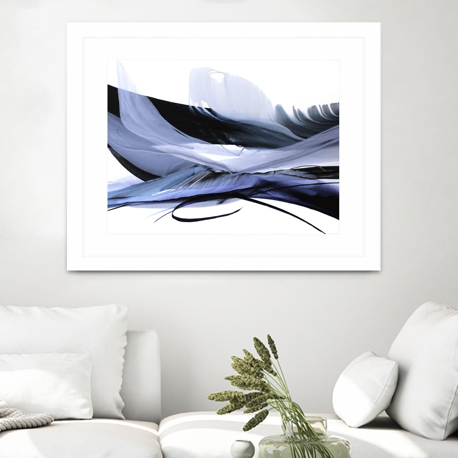 Echoes of Love by Bette Ridgeway on GIANT ART - black abstract