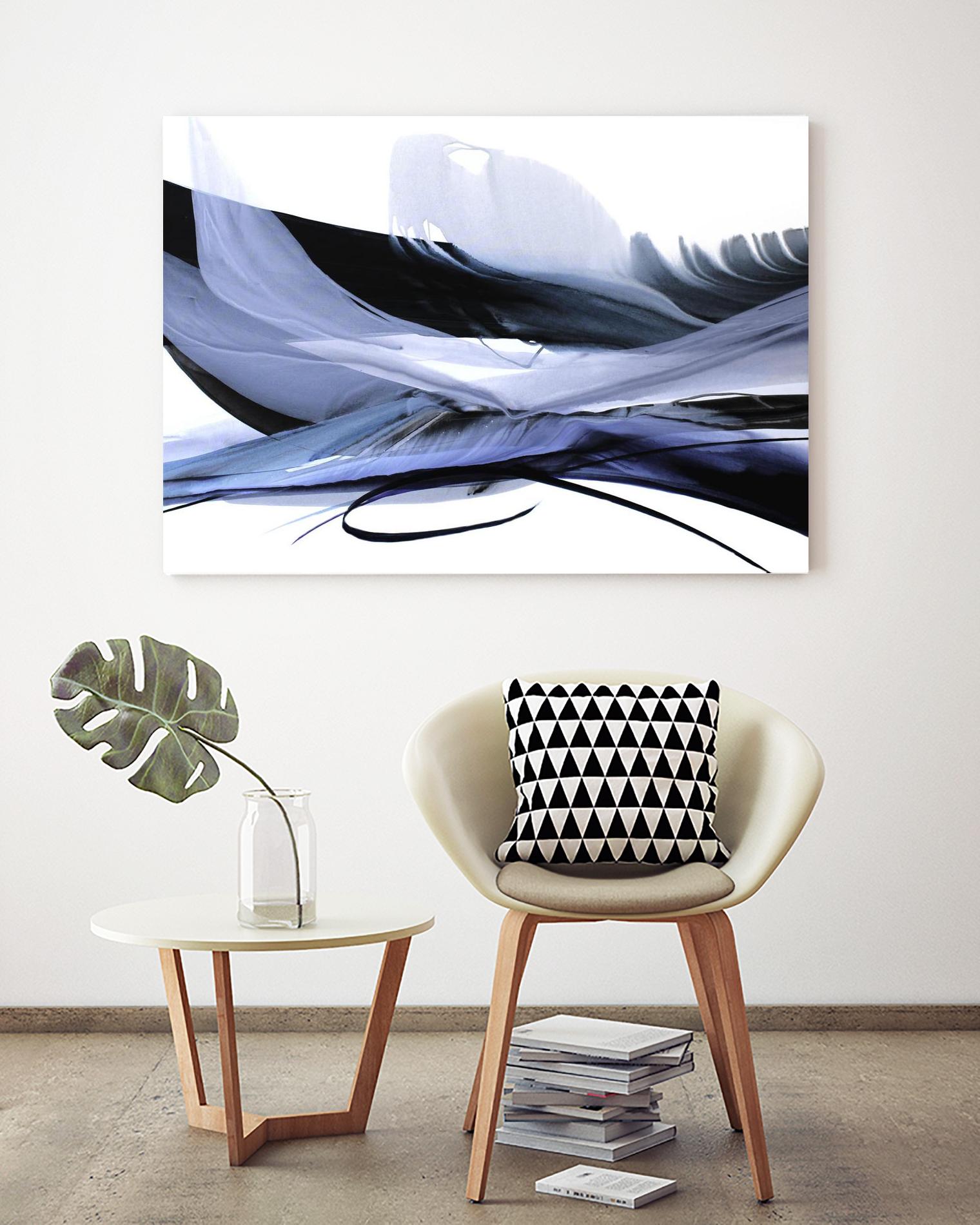 Echoes of Love by Bette Ridgeway on GIANT ART - black abstract