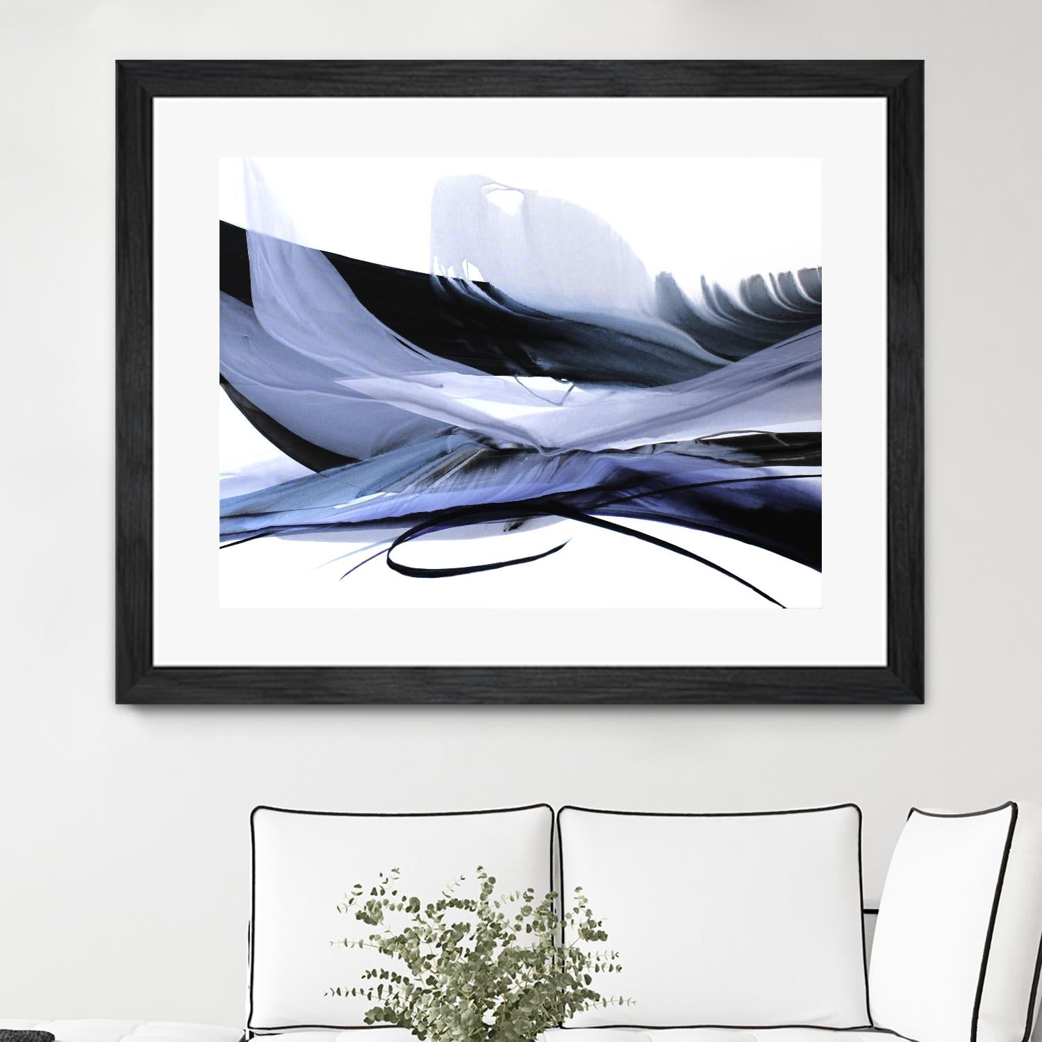 Echoes of Love by Bette Ridgeway on GIANT ART - black abstract