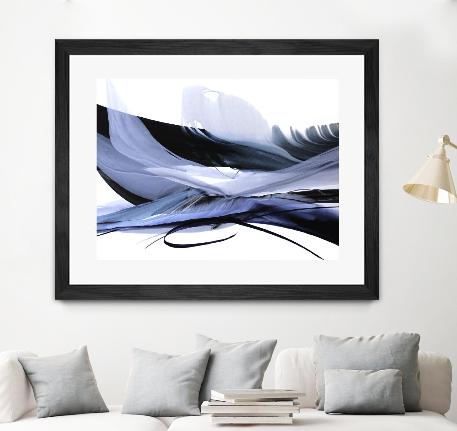 Echoes of Love by Bette Ridgeway on GIANT ART - black abstract