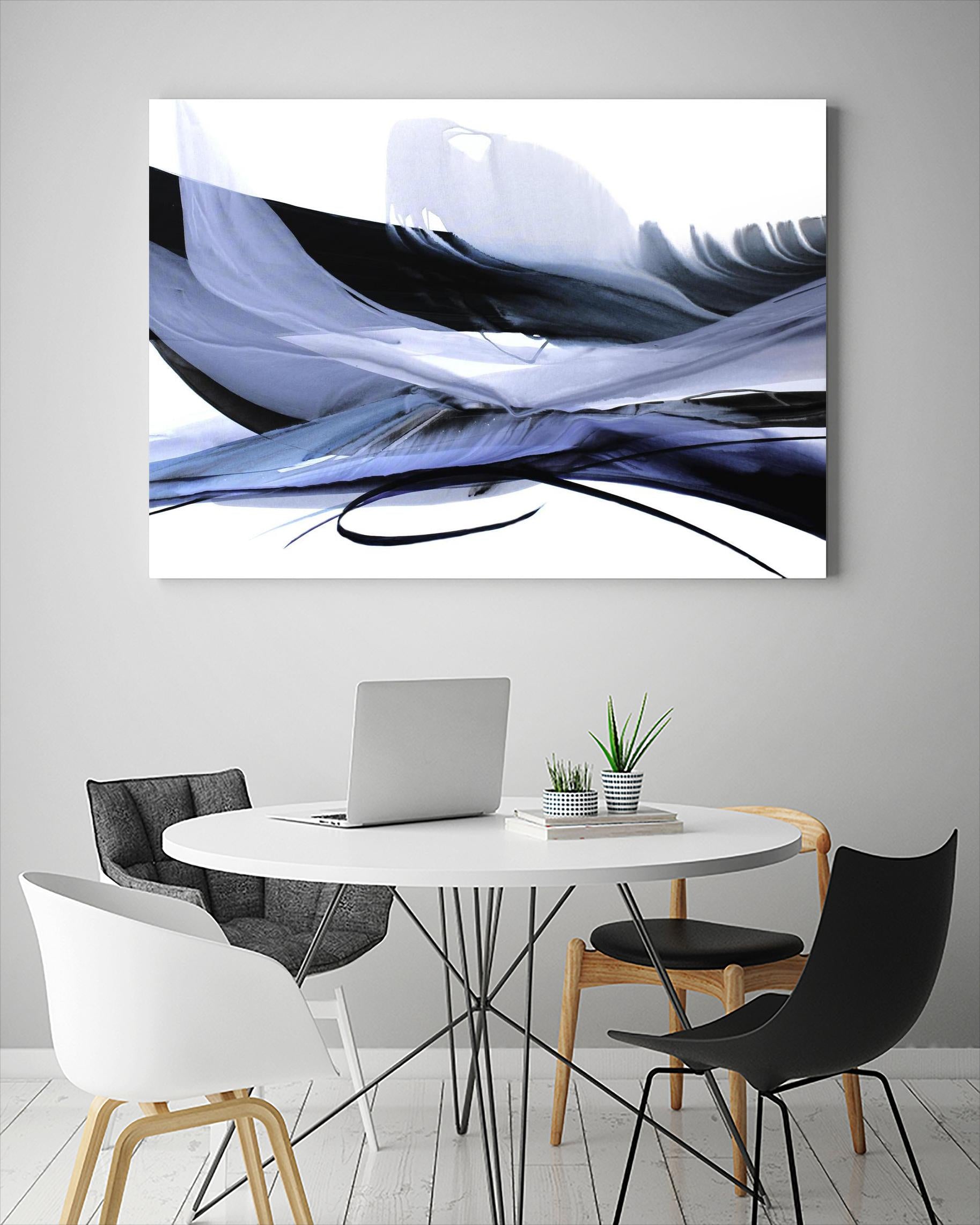 Echoes of Love by Bette Ridgeway on GIANT ART - black abstract