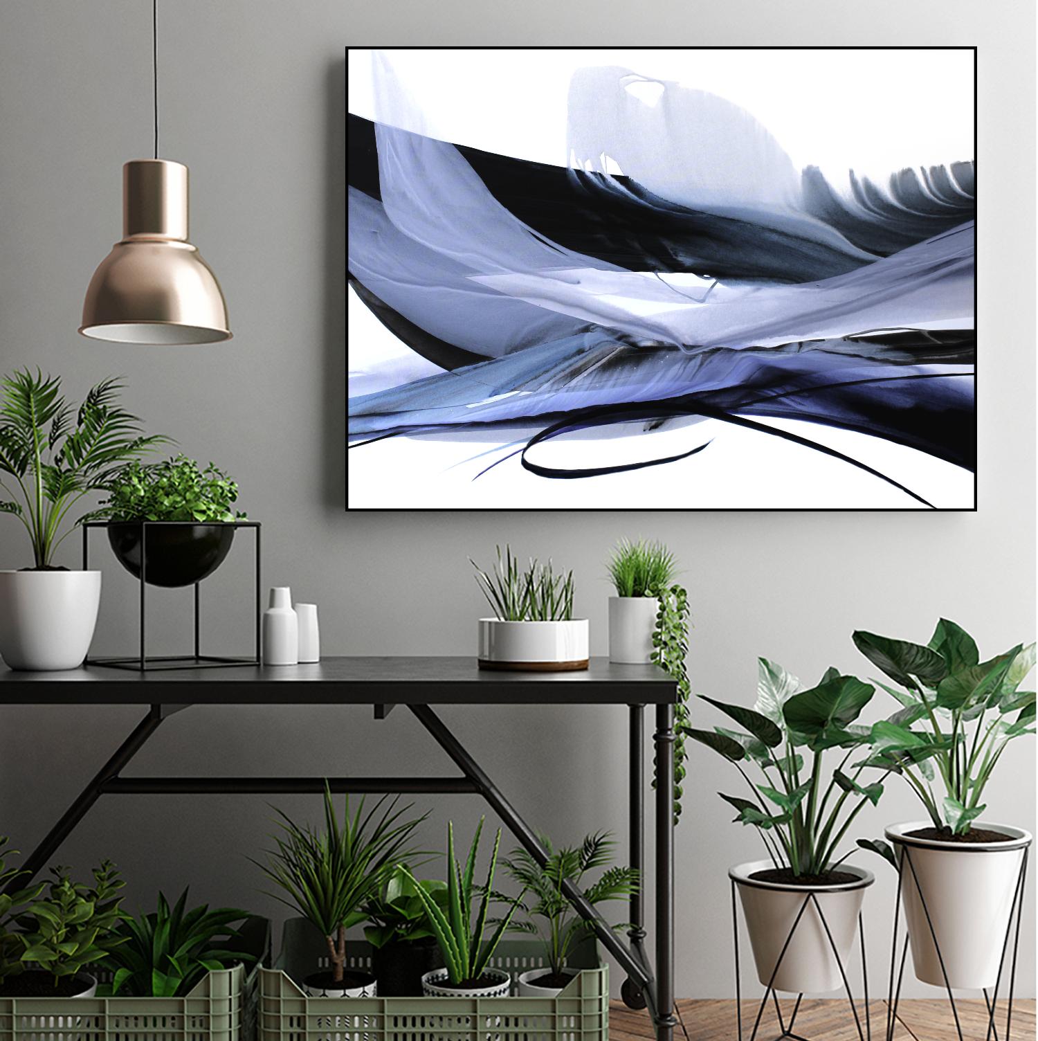 Echoes of Love by Bette Ridgeway on GIANT ART - black abstract