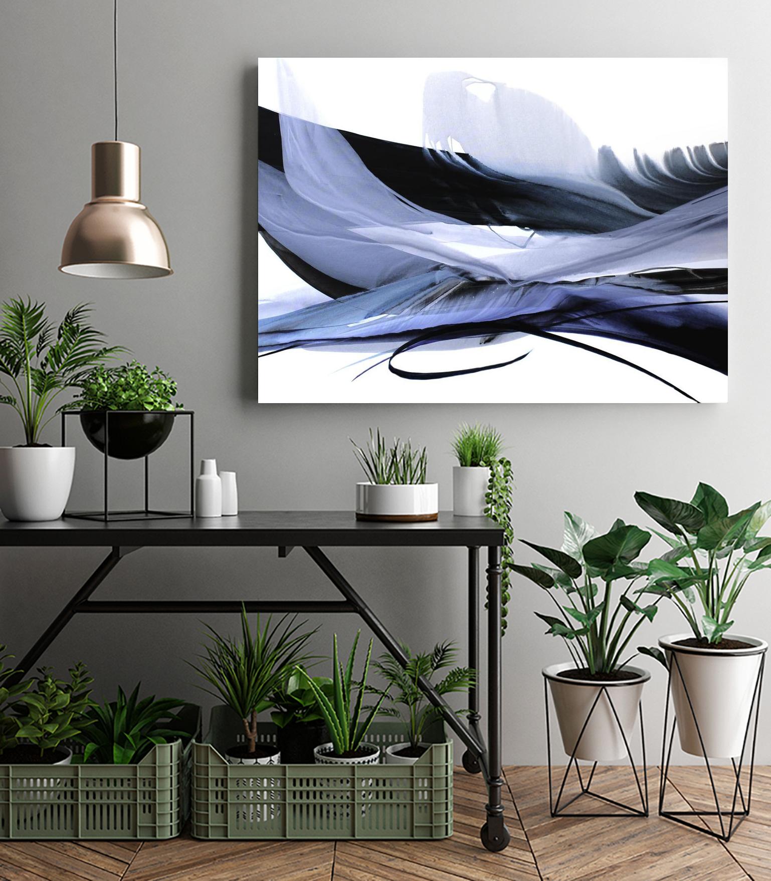 Echoes of Love by Bette Ridgeway on GIANT ART - black abstract