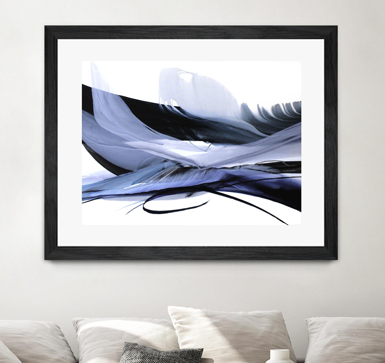 Echoes of Love by Bette Ridgeway on GIANT ART - black abstract
