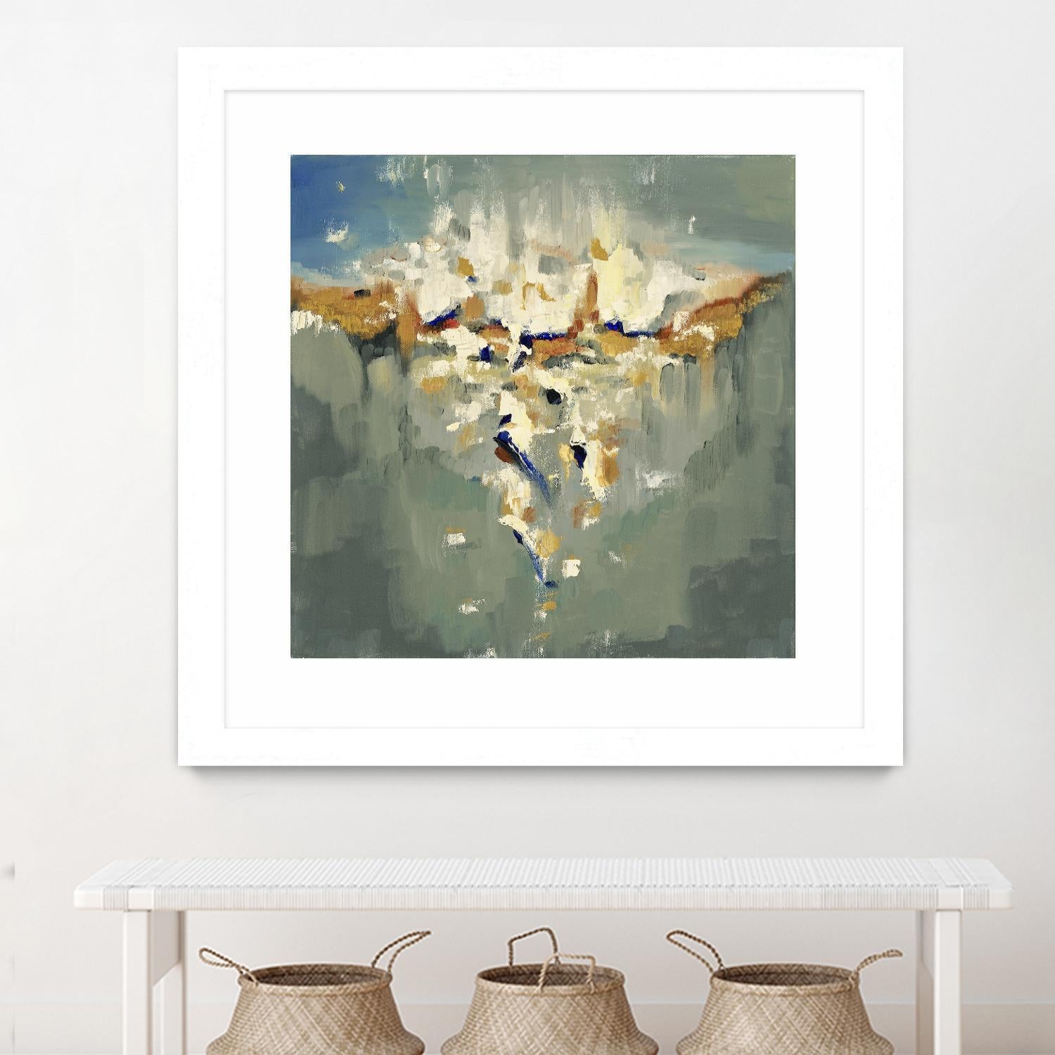 Falling In by Cynthia Ligeros on GIANT ART - grey abstract