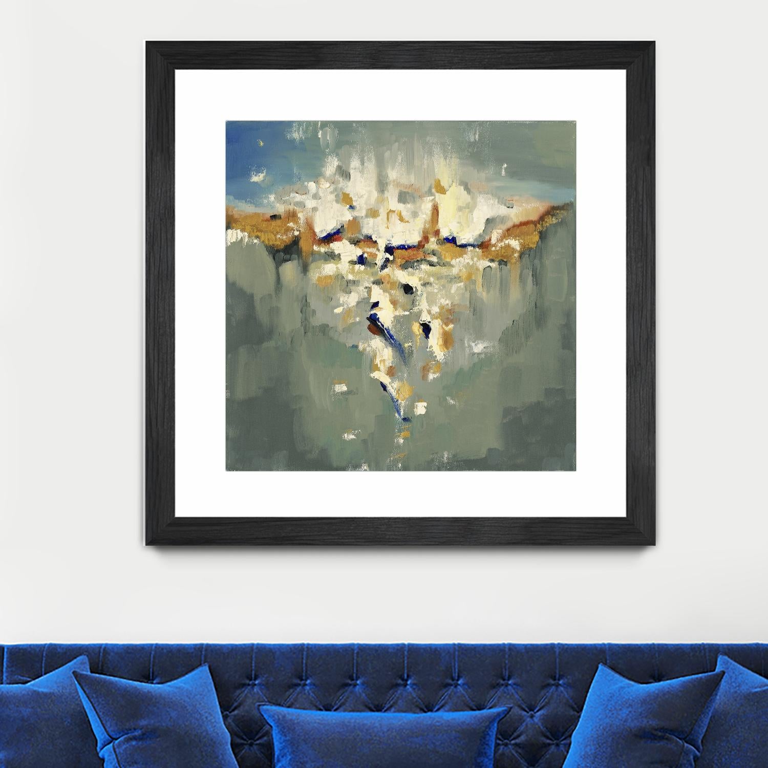 Falling In by Cynthia Ligeros on GIANT ART - grey abstract