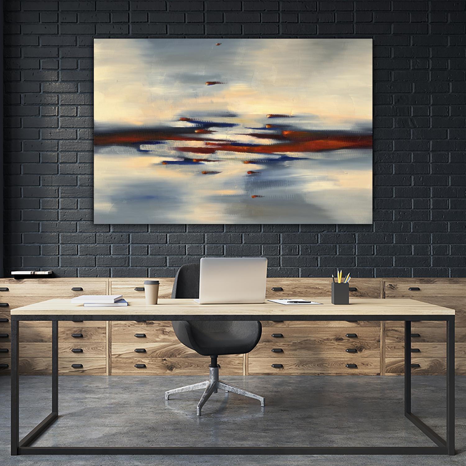 Becoming by Cynthia Ligeros on GIANT ART - red abstract