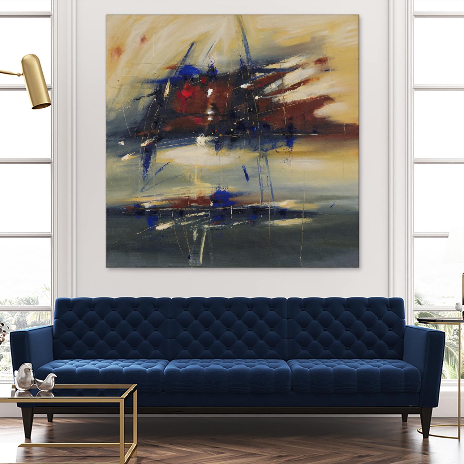 I Carry Your Heart by Cynthia Ligeros on GIANT ART - red abstract