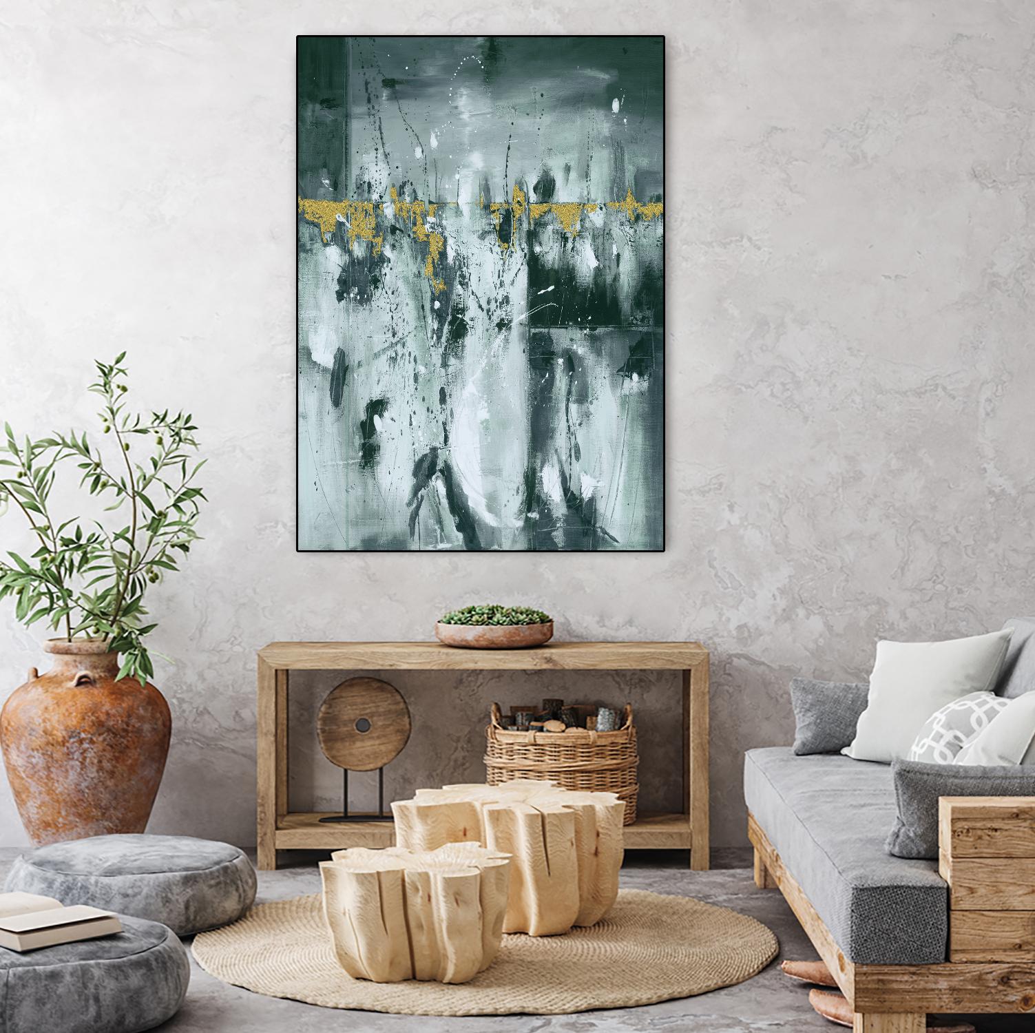 Sweet Sorrow by Cynthia Ligeros on GIANT ART - yellow abstract