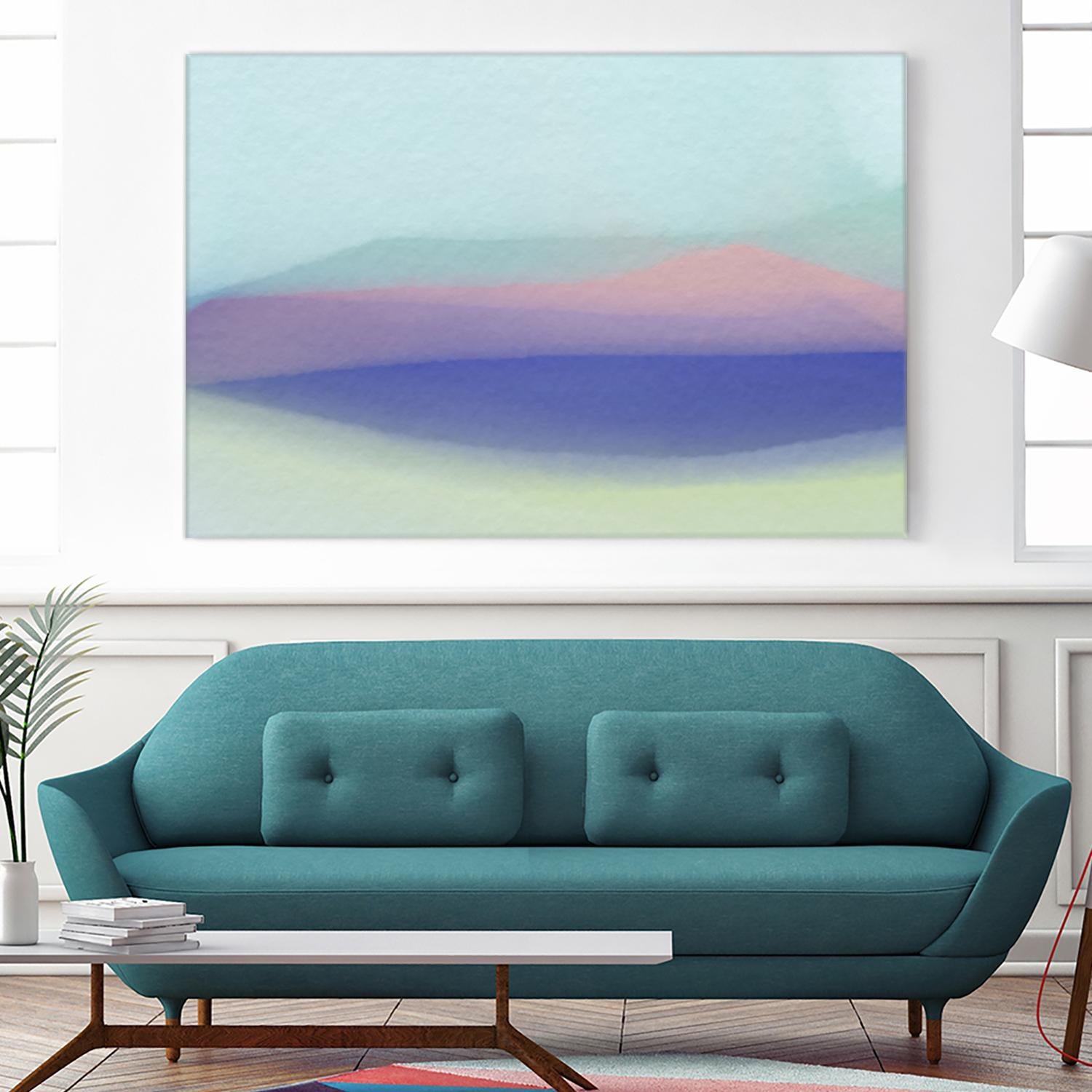 Waves by Christina Essue on GIANT ART - purple abstract