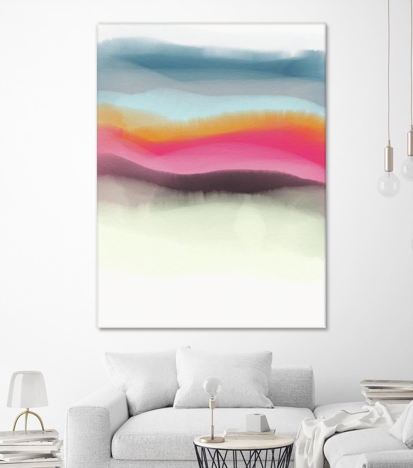 Descending by Christina Essue on GIANT ART - blue abstract