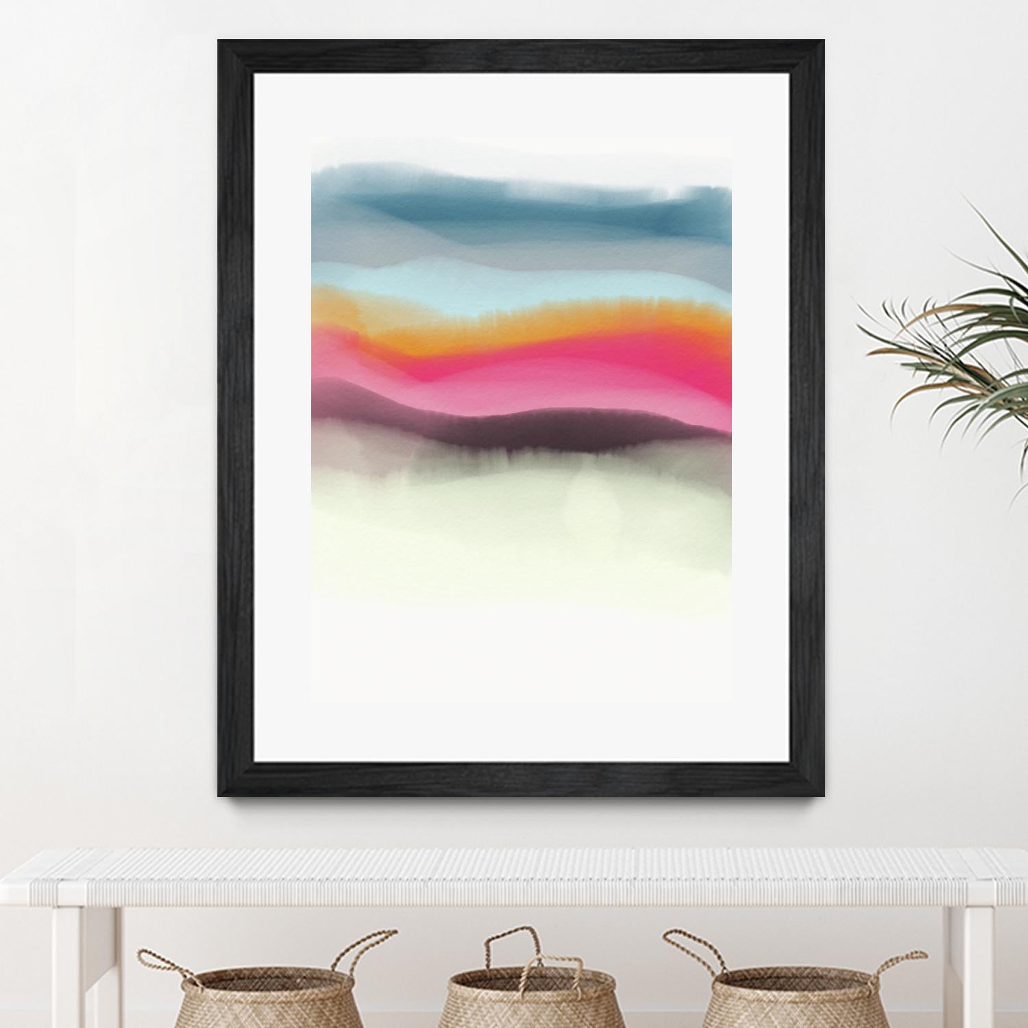 Descending by Christina Essue on GIANT ART - blue abstract