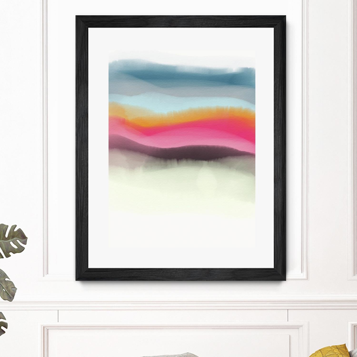 Descending by Christina Essue on GIANT ART - blue abstract