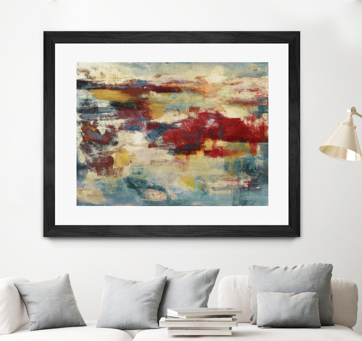 Path of Light by Christina Madden on GIANT ART - blue abstract