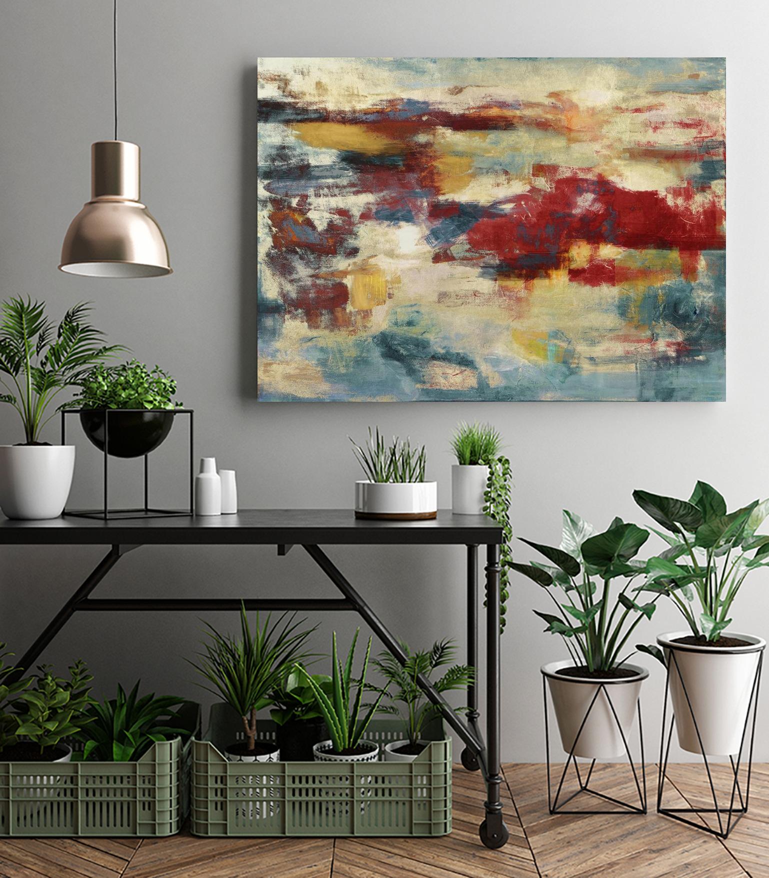 Path of Light by Christina Madden on GIANT ART - blue abstract