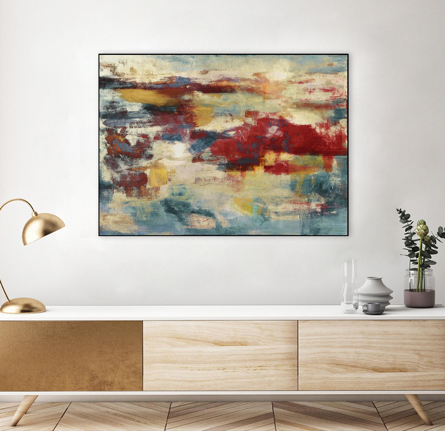 Path of Light by Christina Madden on GIANT ART - blue abstract