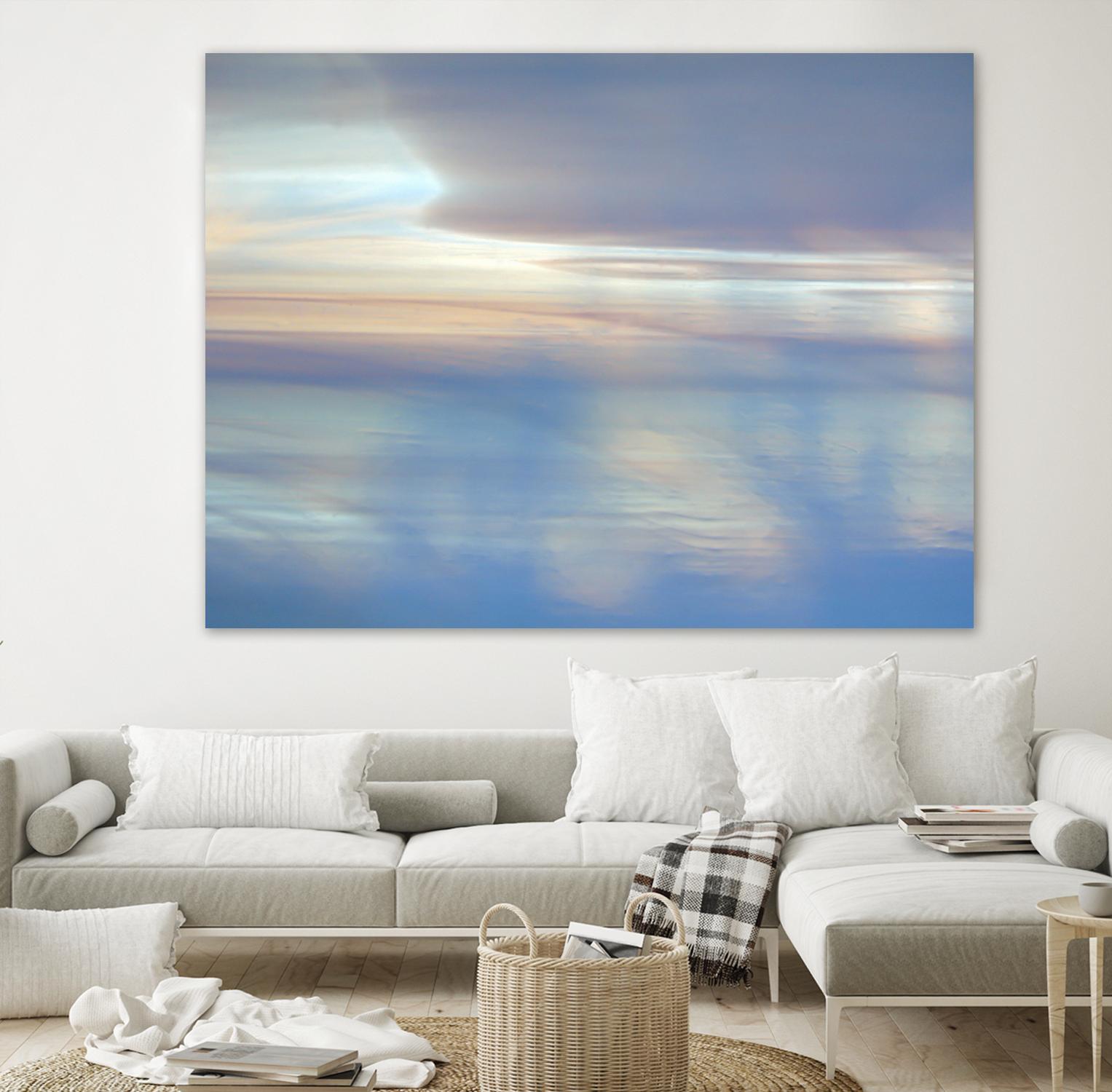 Dappled Pink Horizomn by Jim Christensen on GIANT ART - white abstract