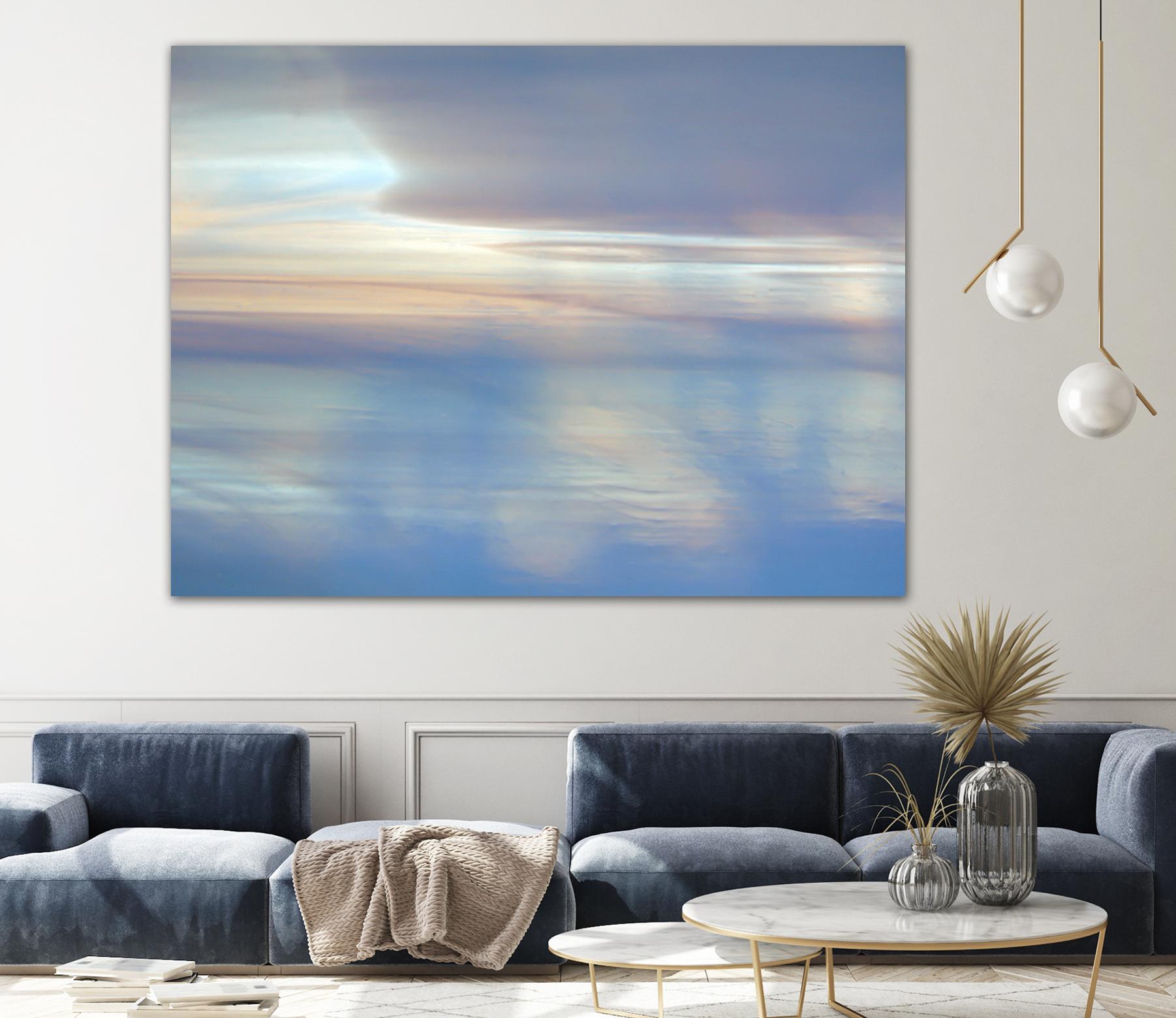 Dappled Pink Horizomn by Jim Christensen on GIANT ART - white abstract