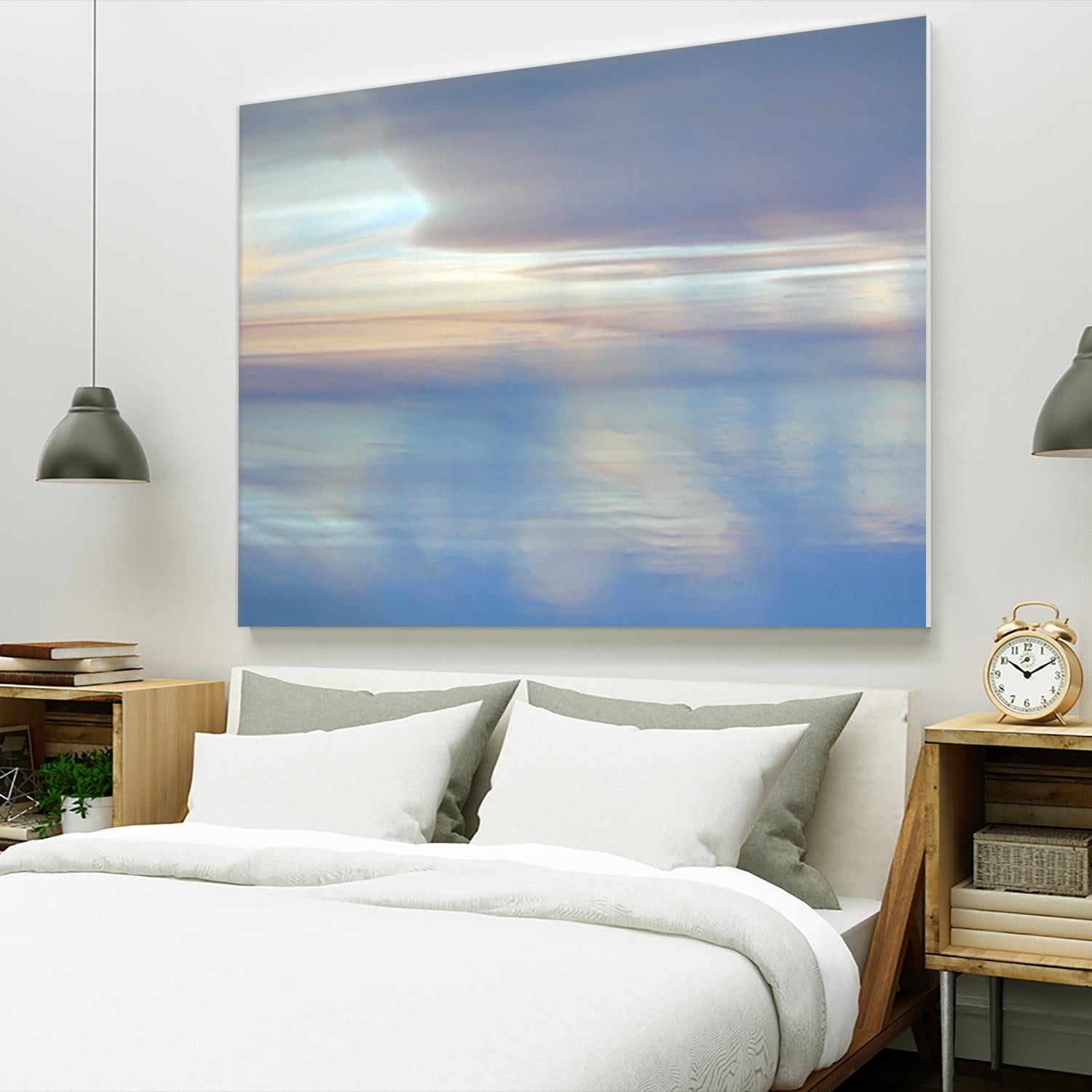 Dappled Pink Horizomn by Jim Christensen on GIANT ART - white abstract