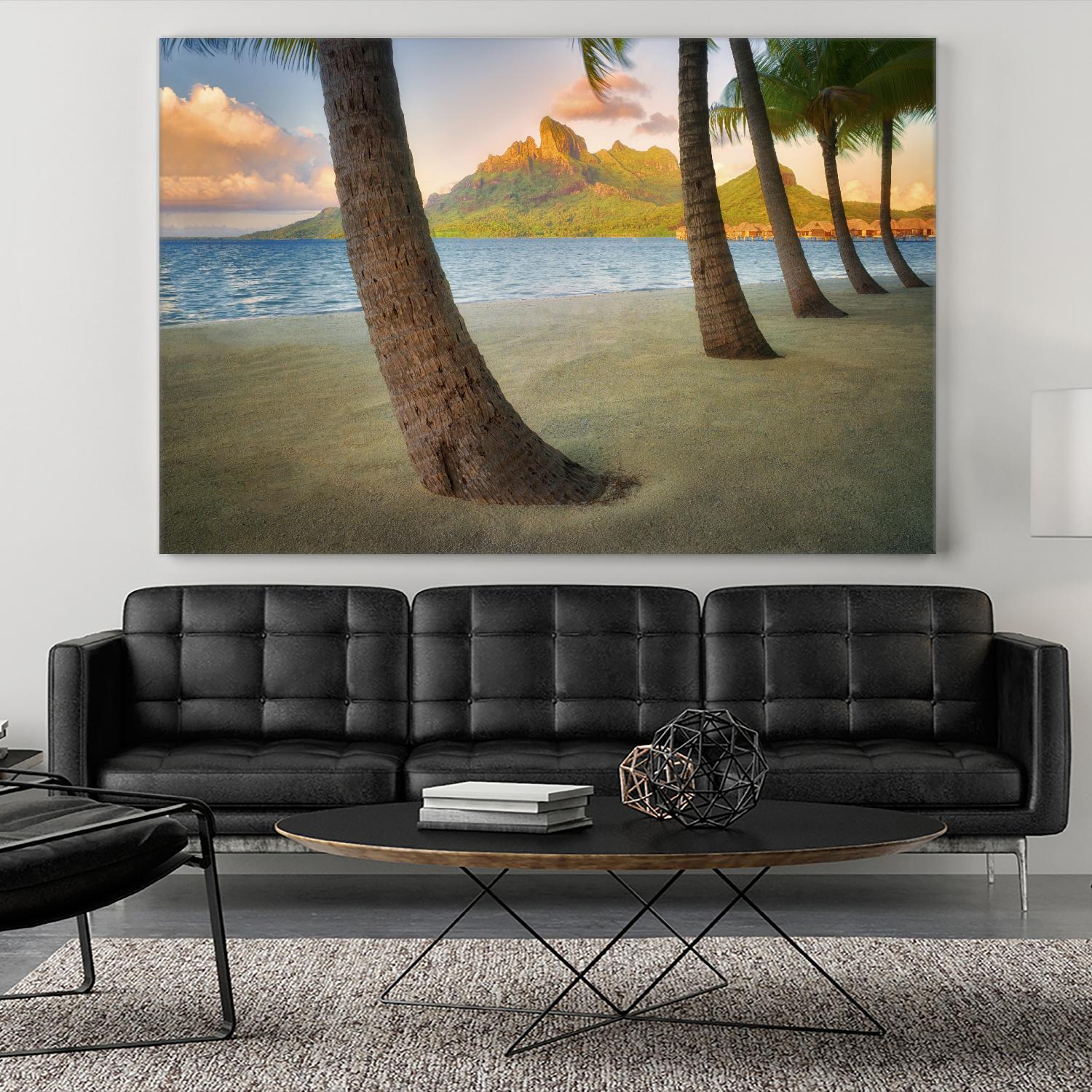 Palm Island by Dennis Frates on GIANT ART - blue tropical