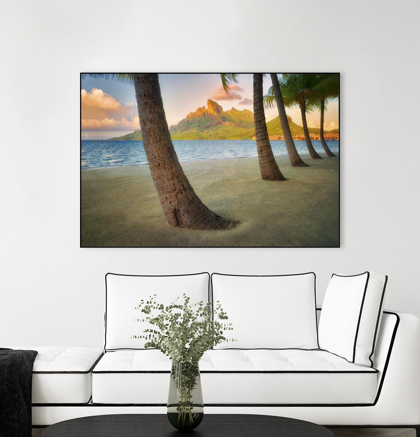 Palm Island by Dennis Frates on GIANT ART - blue tropical