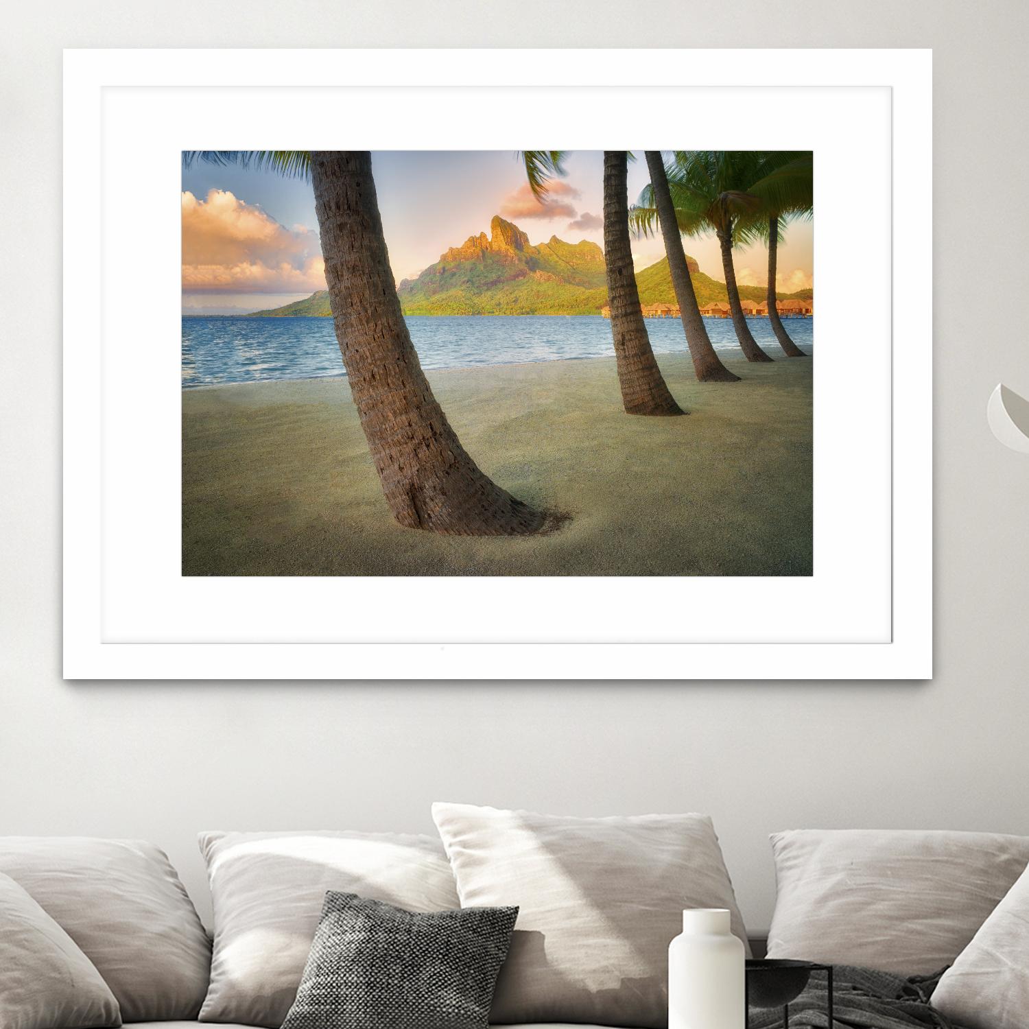Palm Island by Dennis Frates on GIANT ART - blue tropical