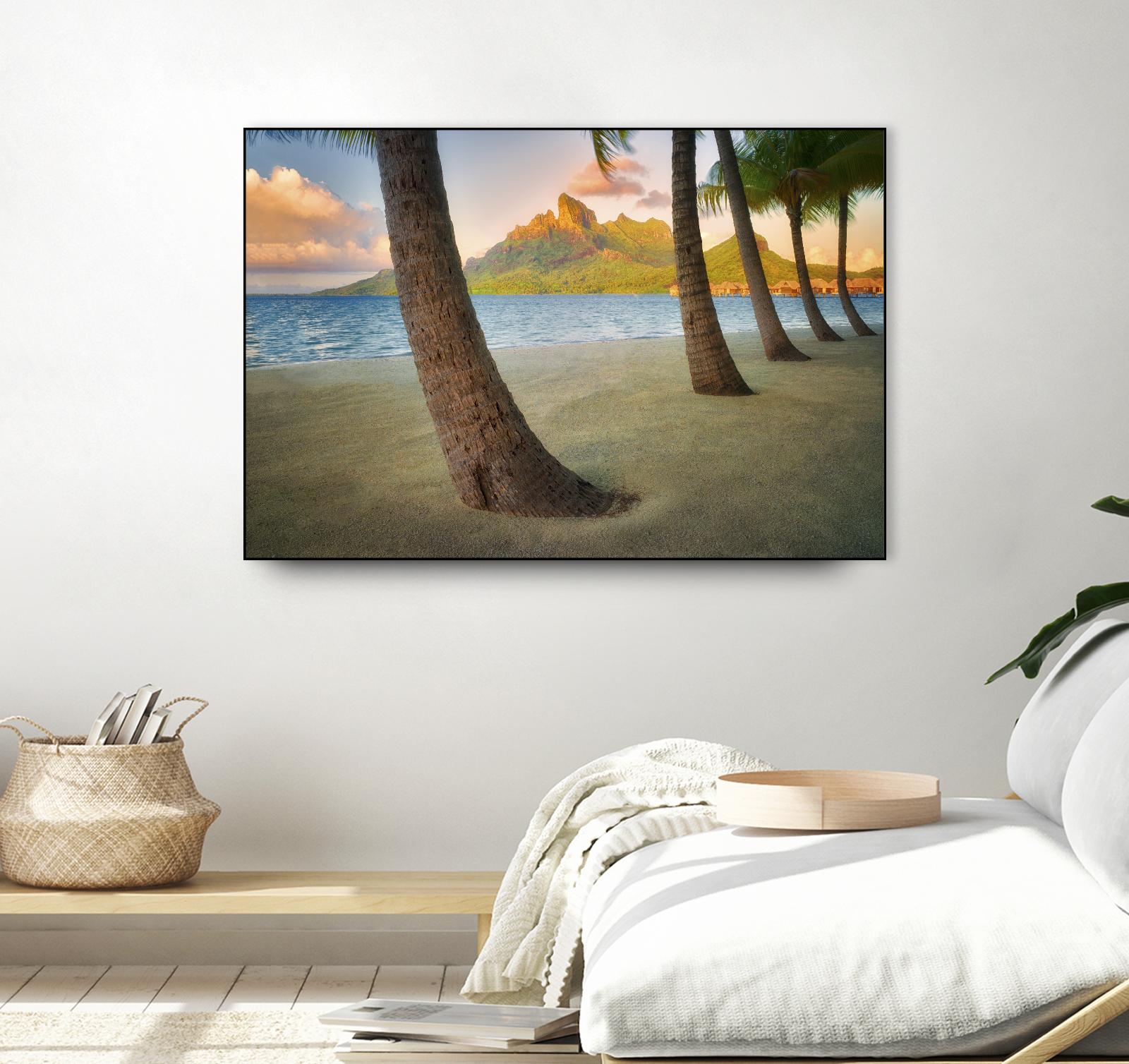Palm Island by Dennis Frates on GIANT ART - blue tropical
