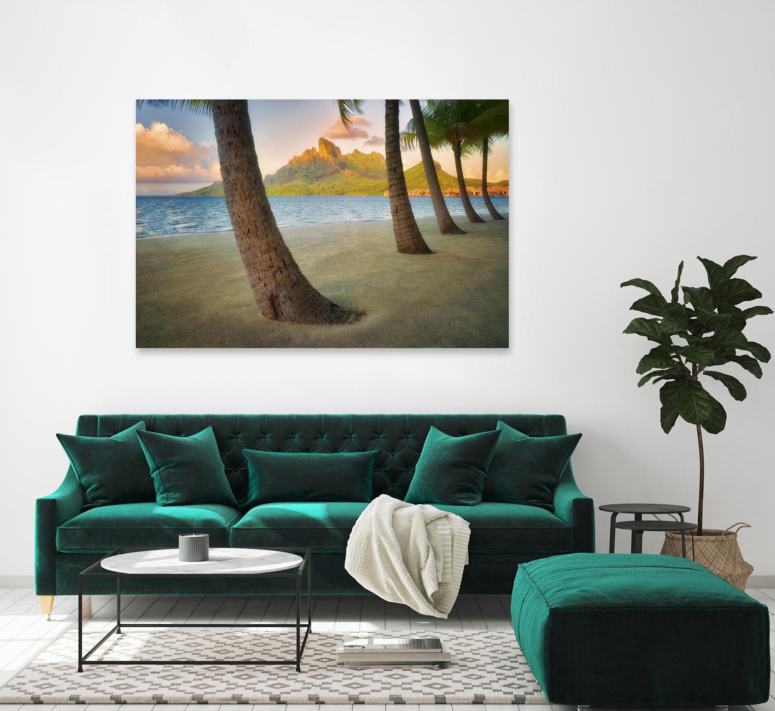 Palm Island by Dennis Frates on GIANT ART - blue tropical