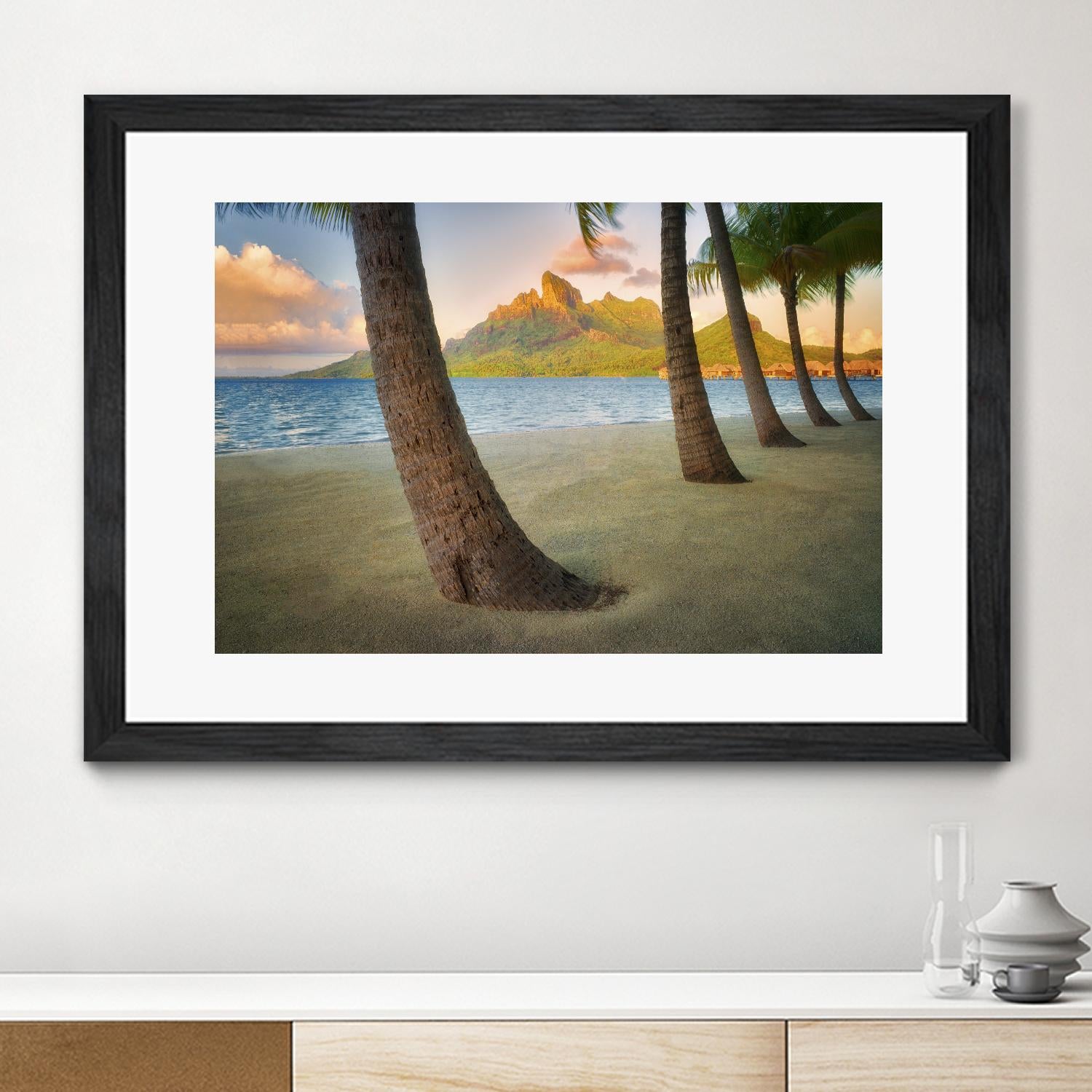 Palm Island by Dennis Frates on GIANT ART - blue tropical
