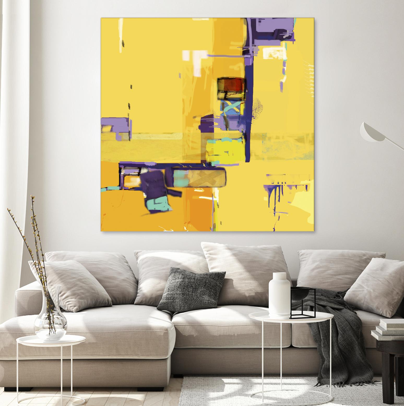 Compromise II by Daniel Tollas on GIANT ART - purple abstract
