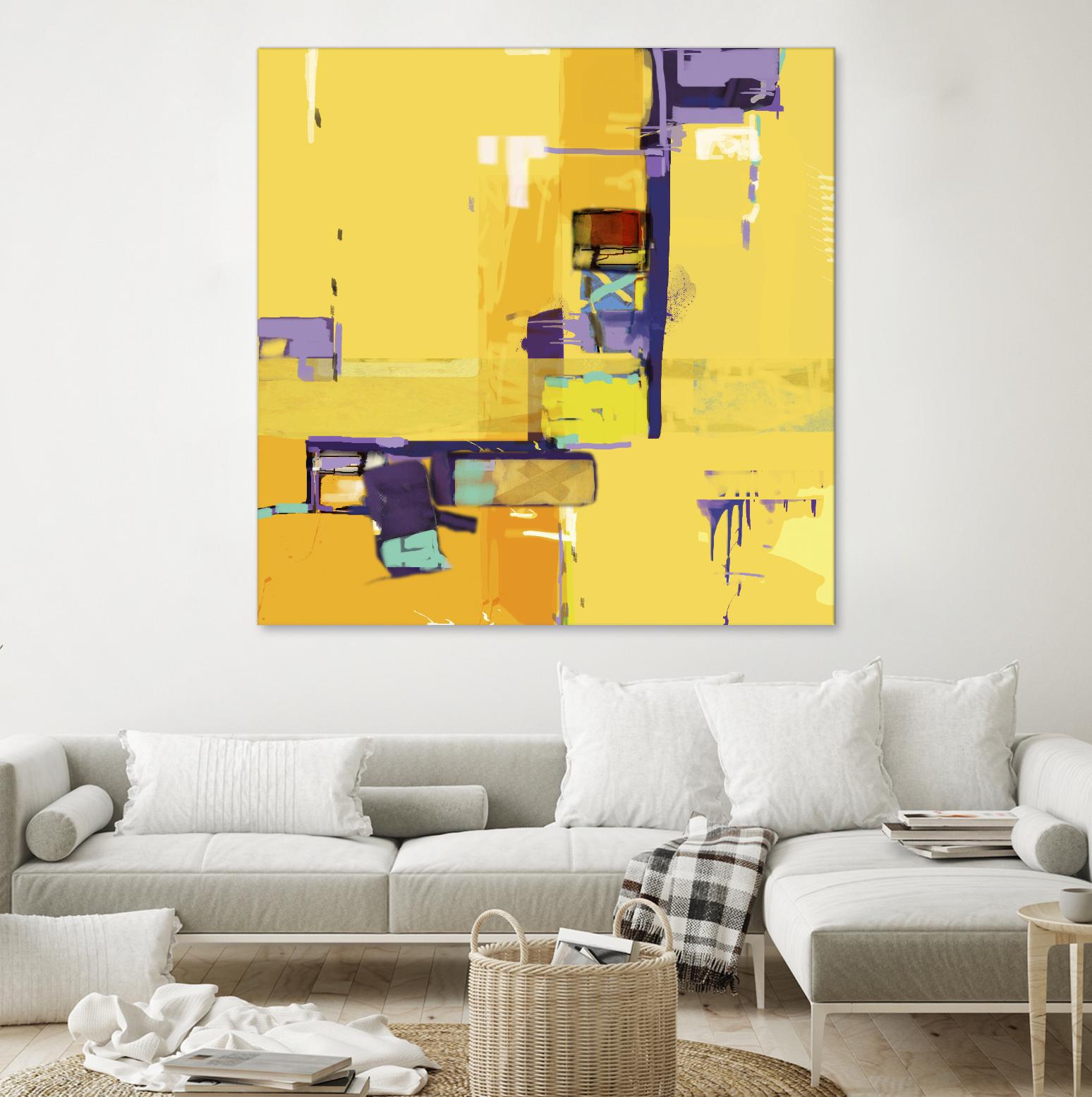 Compromise II by Daniel Tollas on GIANT ART - purple abstract