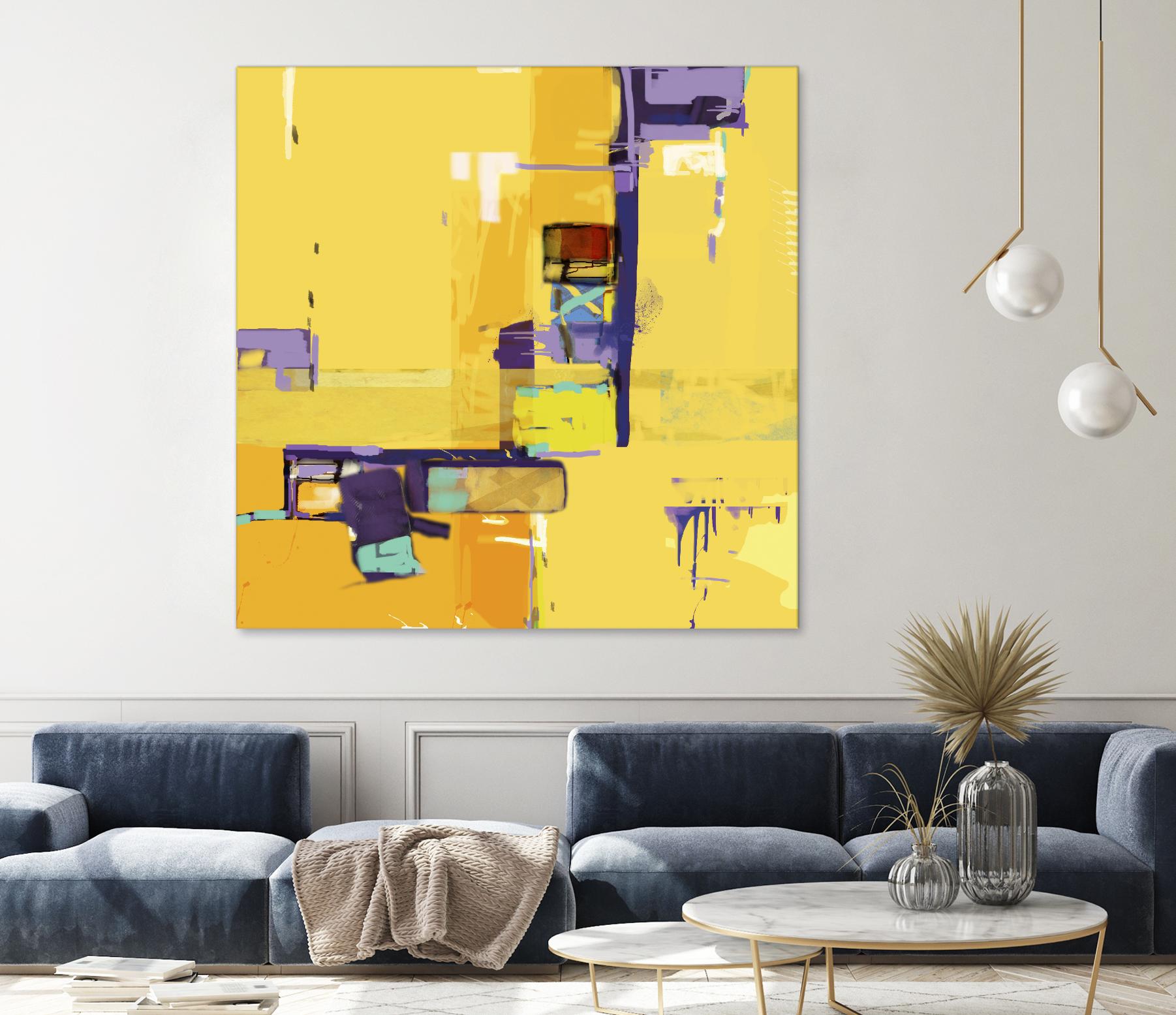 Compromise II by Daniel Tollas on GIANT ART - purple abstract