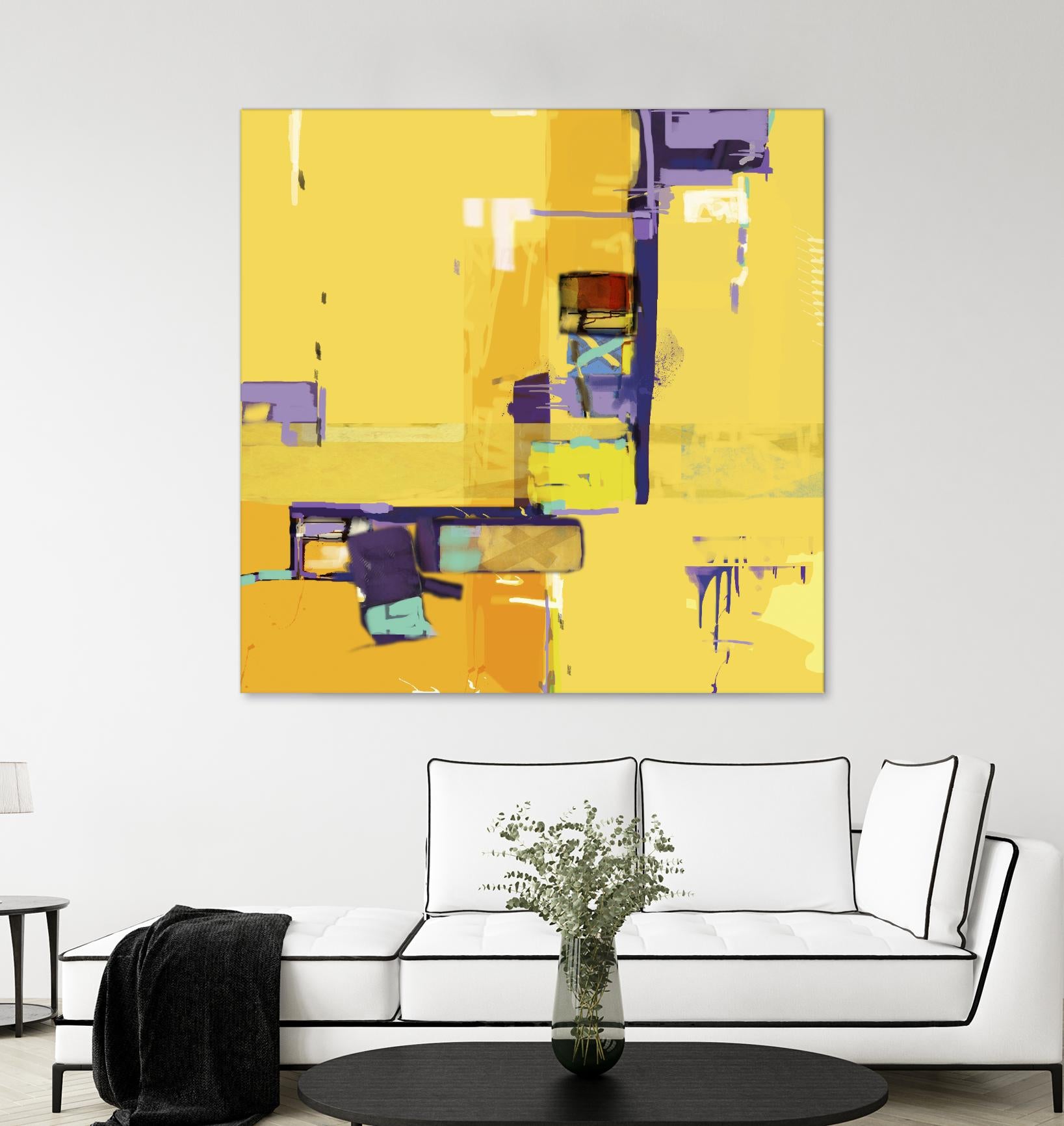 Compromise II by Daniel Tollas on GIANT ART - purple abstract