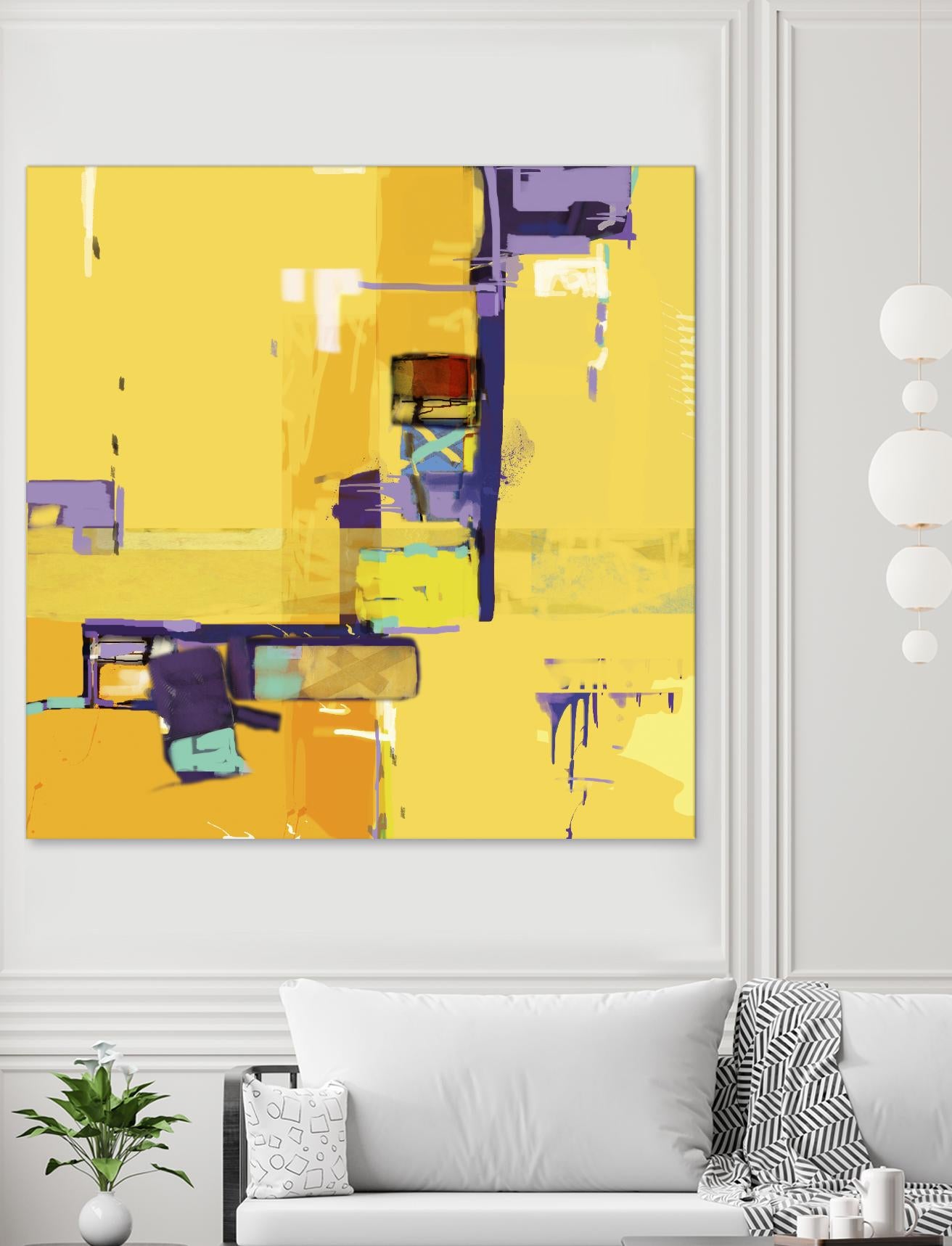 Compromise II by Daniel Tollas on GIANT ART - purple abstract