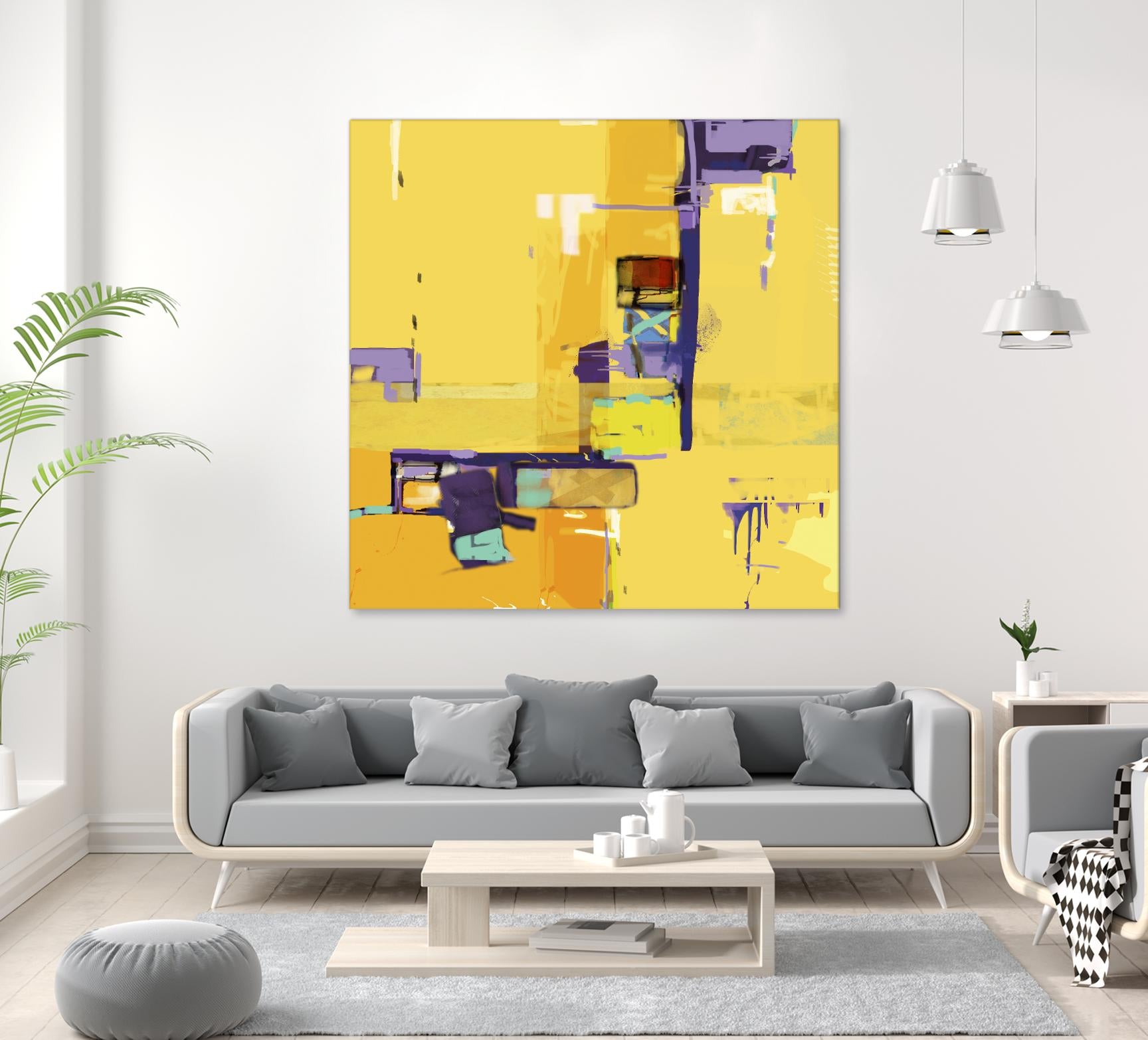 Compromise II by Daniel Tollas on GIANT ART - purple abstract