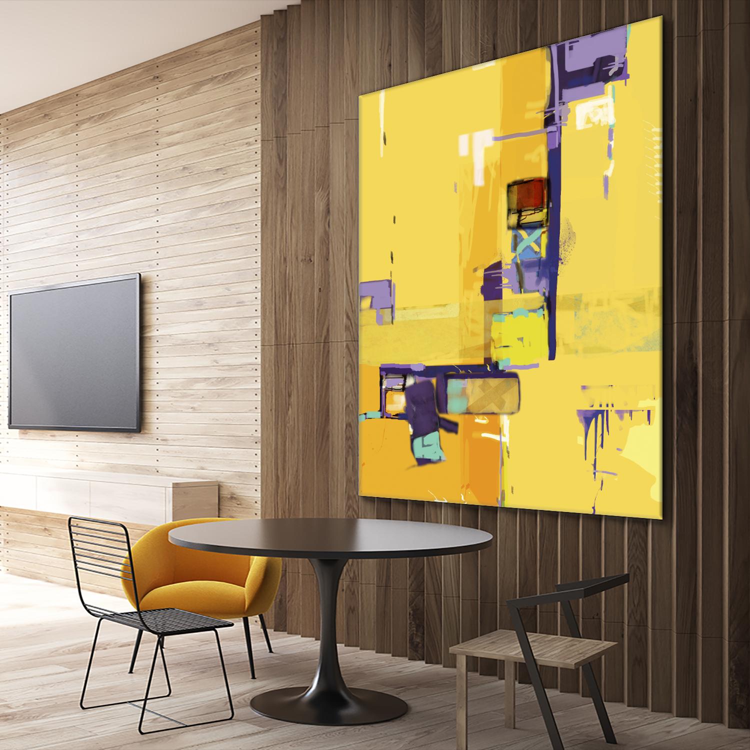 Compromise II by Daniel Tollas on GIANT ART - purple abstract