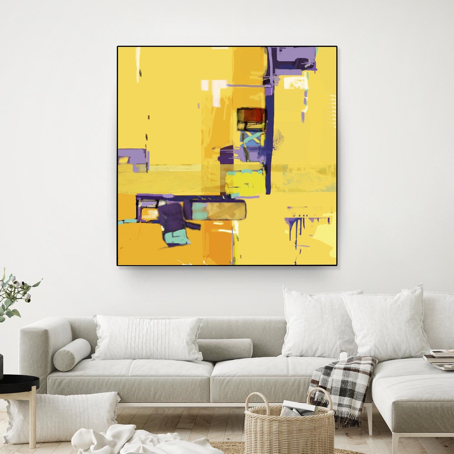 Compromise II by Daniel Tollas on GIANT ART - purple abstract