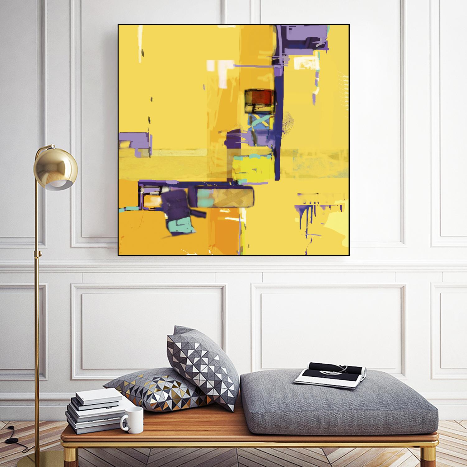 Compromise II by Daniel Tollas on GIANT ART - purple abstract