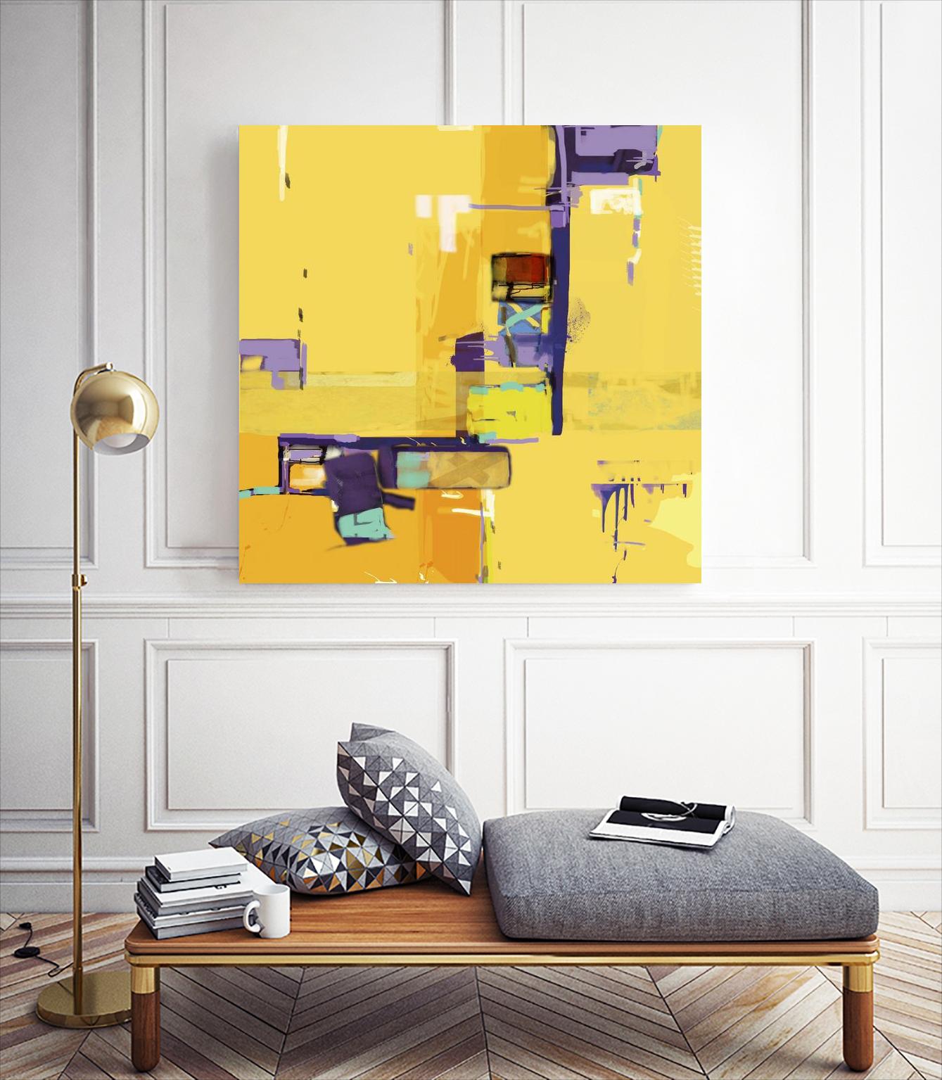 Compromise II by Daniel Tollas on GIANT ART - purple abstract