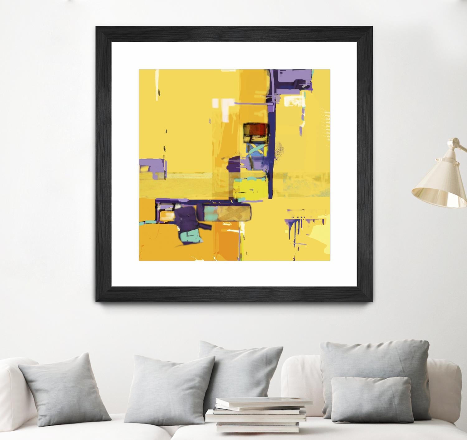 Compromise II by Daniel Tollas on GIANT ART - purple abstract