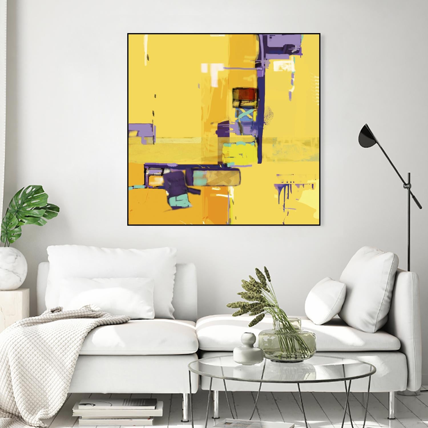 Compromise II by Daniel Tollas on GIANT ART - purple abstract