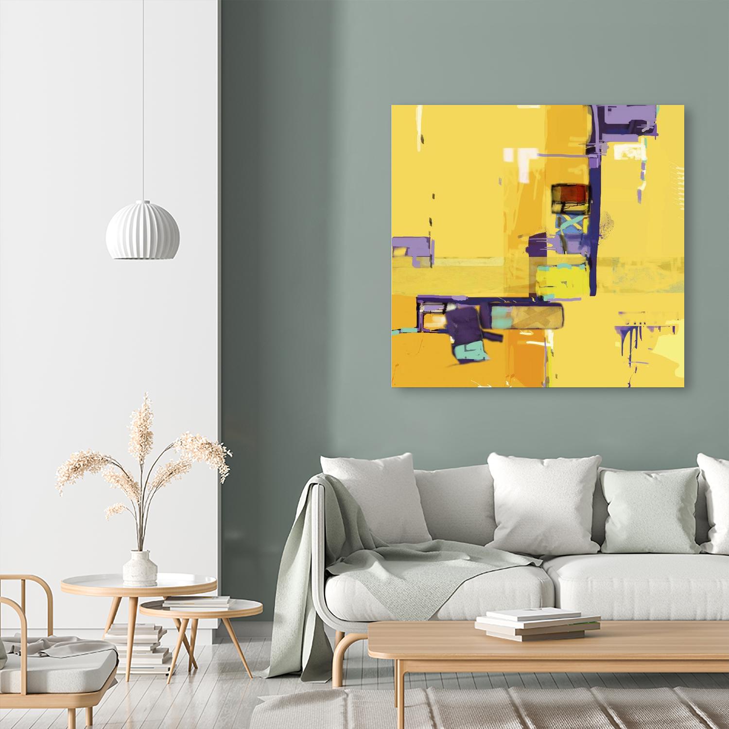 Compromise II by Daniel Tollas on GIANT ART - purple abstract