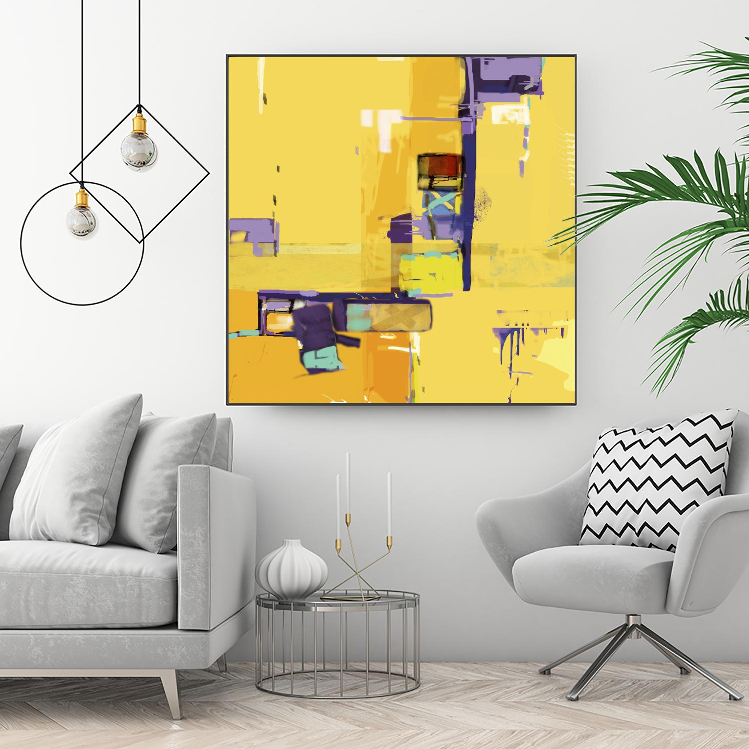 Compromise II by Daniel Tollas on GIANT ART - purple abstract