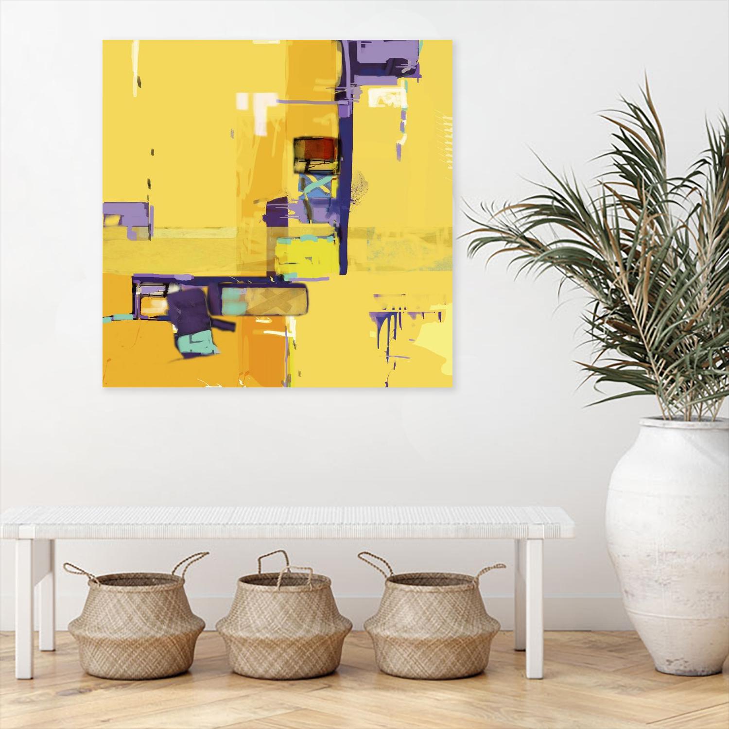 Compromise II by Daniel Tollas on GIANT ART - purple abstract