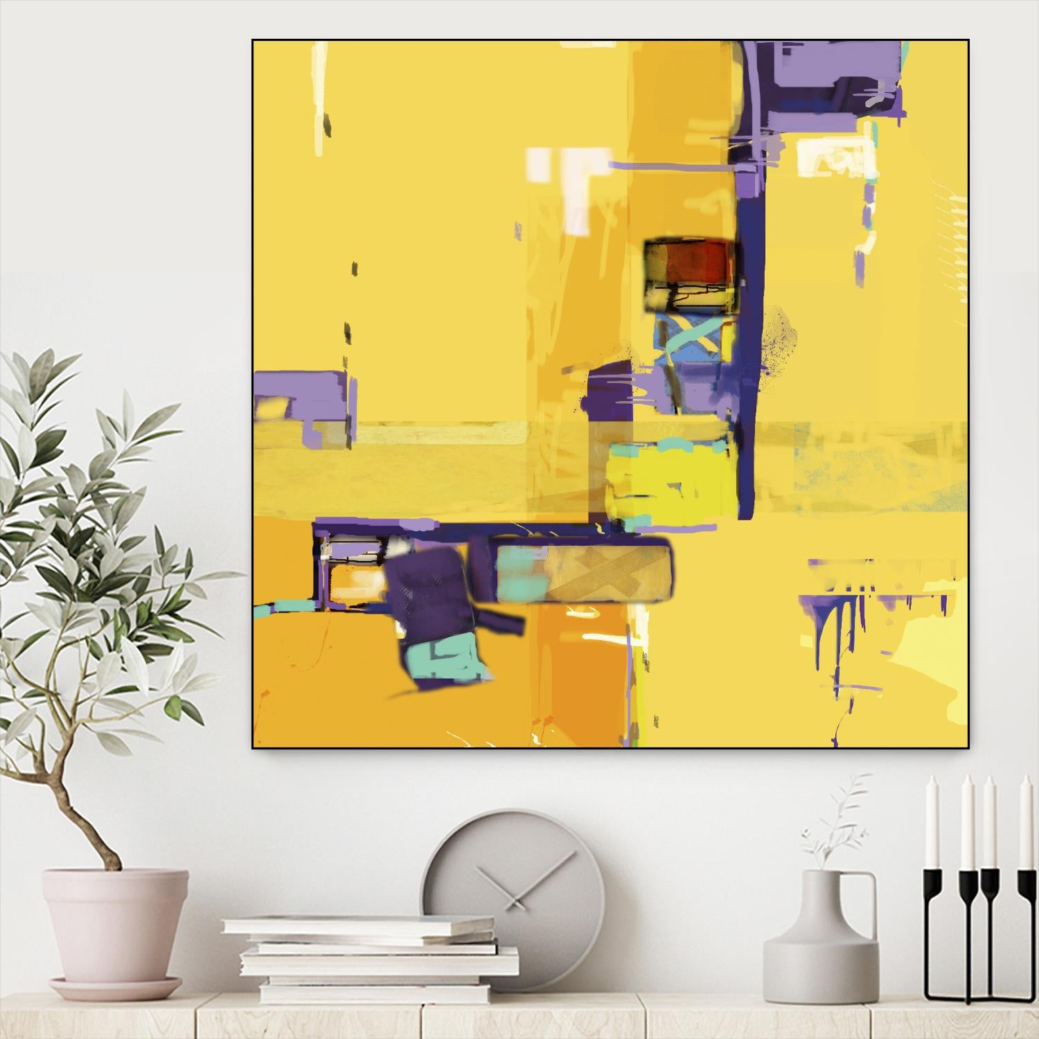 Compromise II by Daniel Tollas on GIANT ART - purple abstract